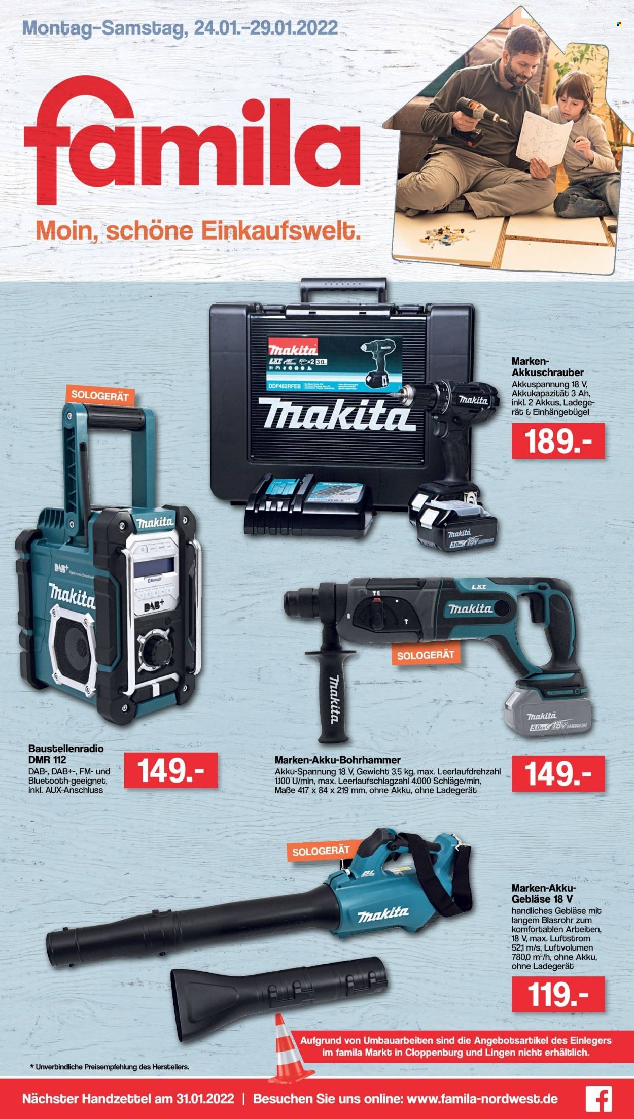 famila Prospekte  - 24.01.2022 - 29.01.2022. Seite 1