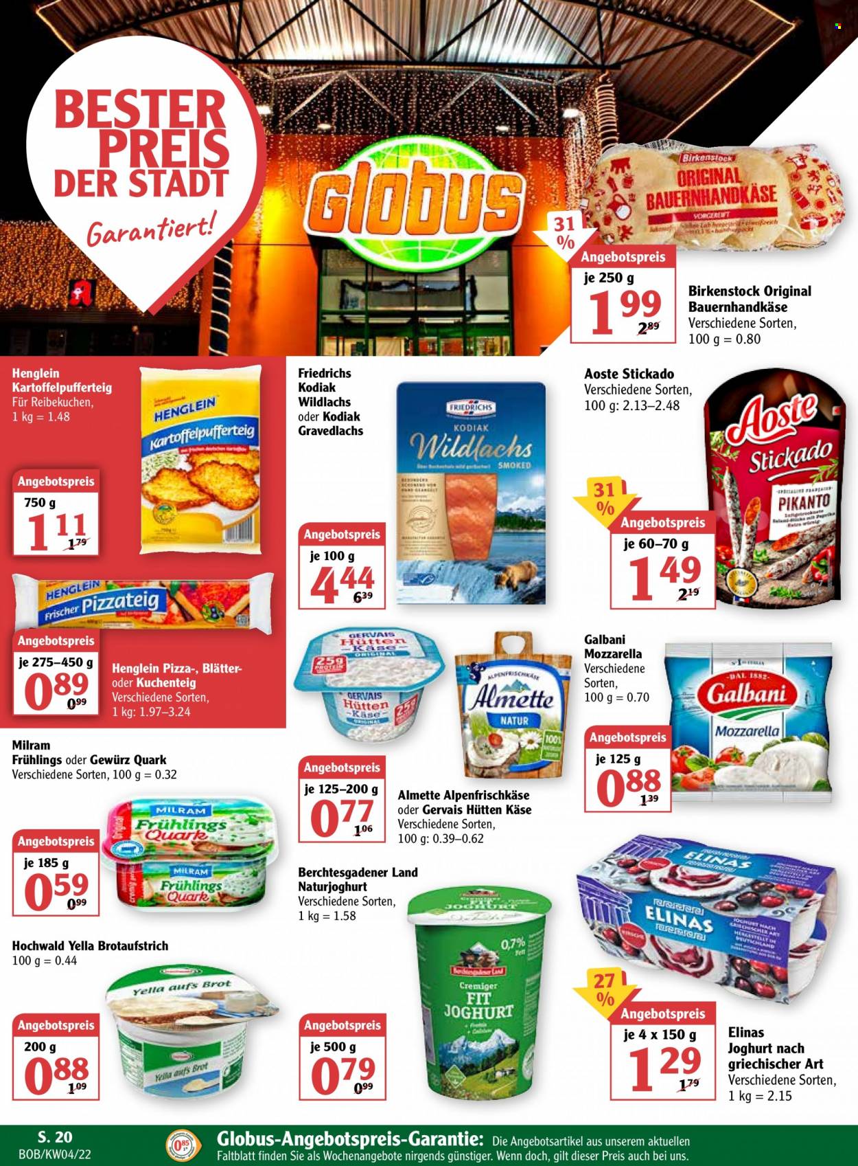 Globus Prospekte  - 24.01.2022 - 29.01.2022. Seite 20