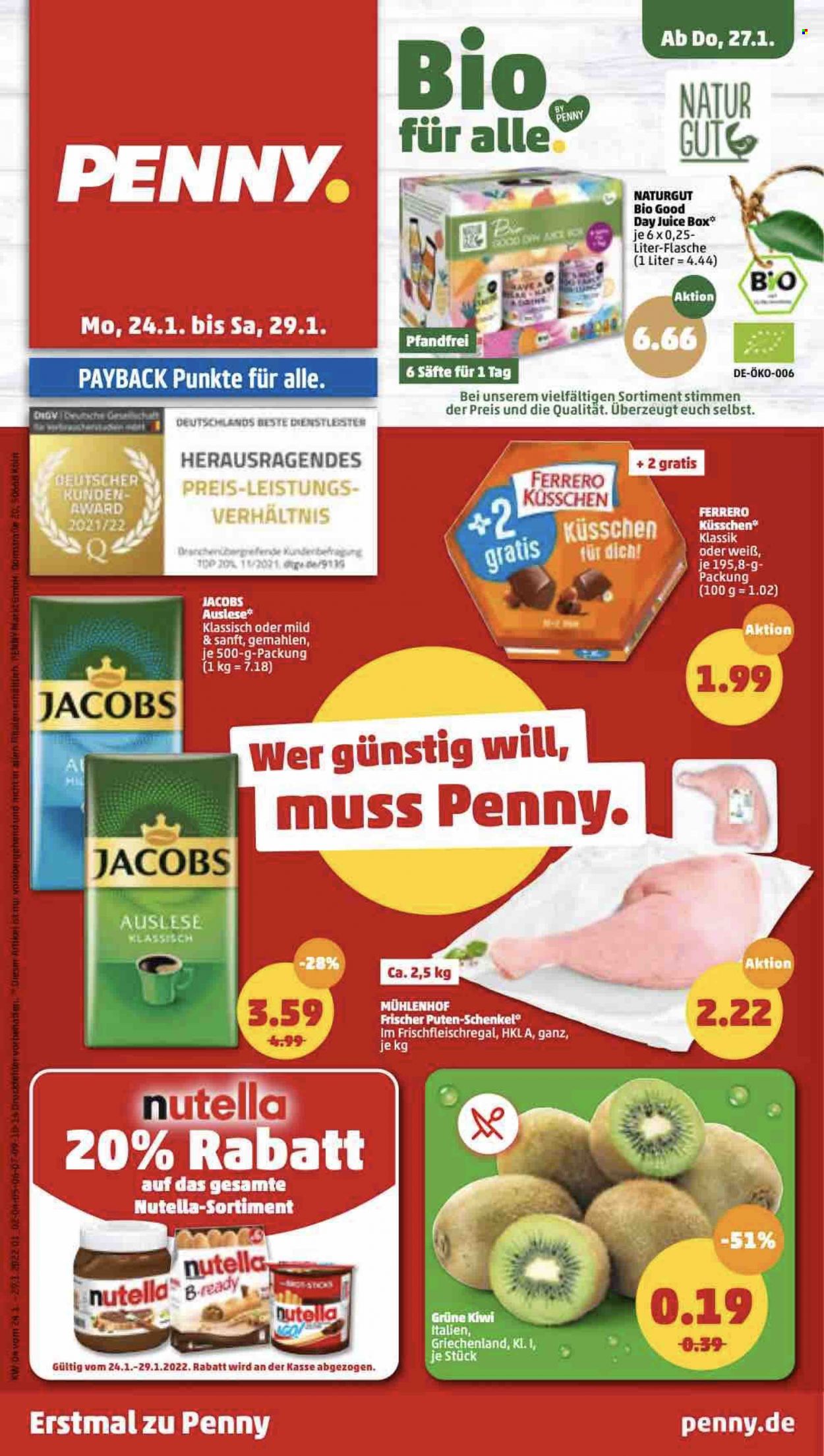 Penny Prospekte  - 24.01.2022 - 29.01.2022. Seite 1