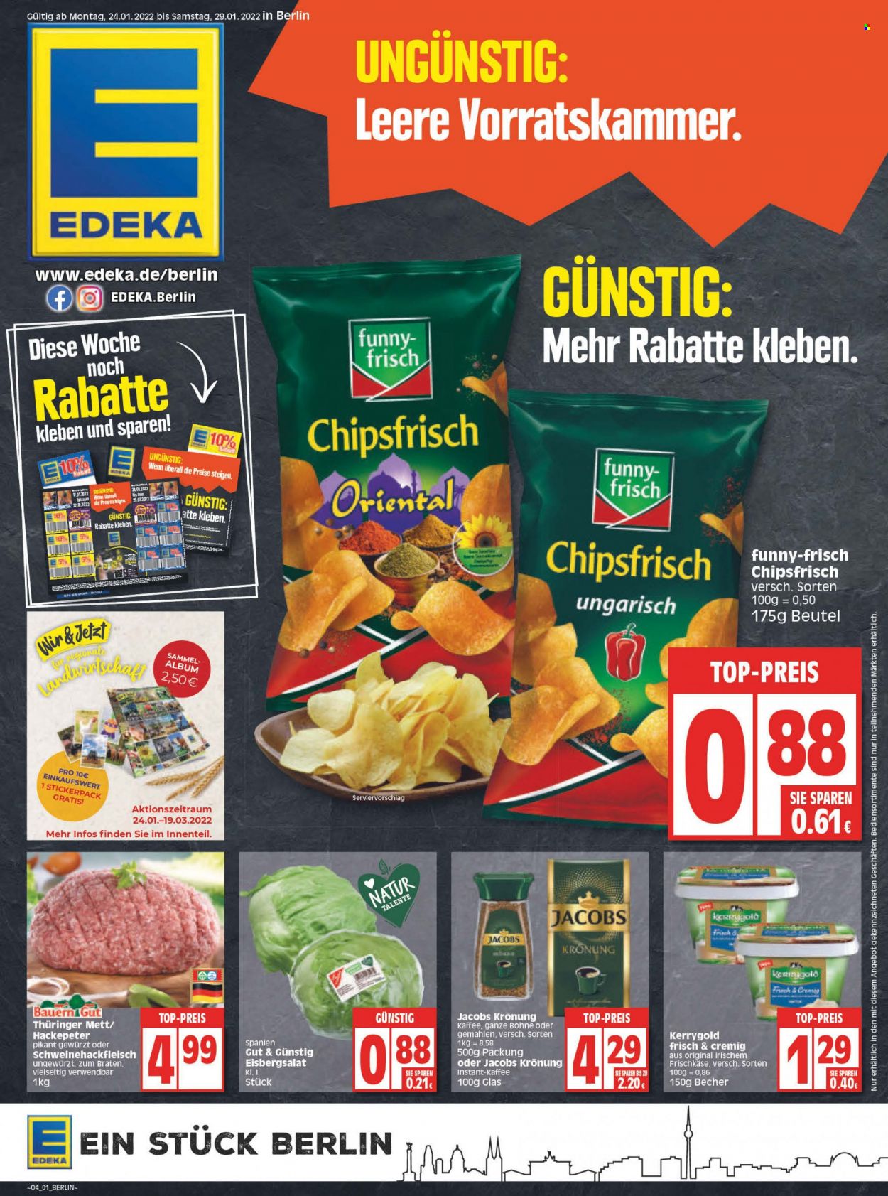 Edeka Prospekte  - 24.01.2022 - 29.01.2022. Seite 1