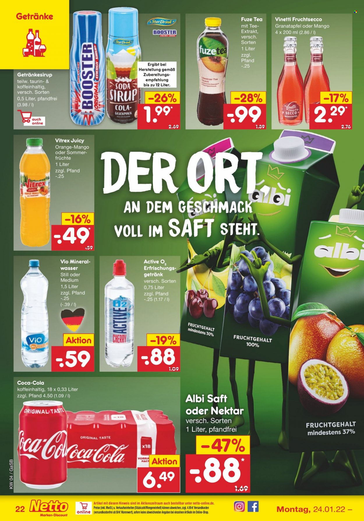 Netto Marken-Discount Prospekte  - 24.01.2022 - 29.01.2022. Seite 22