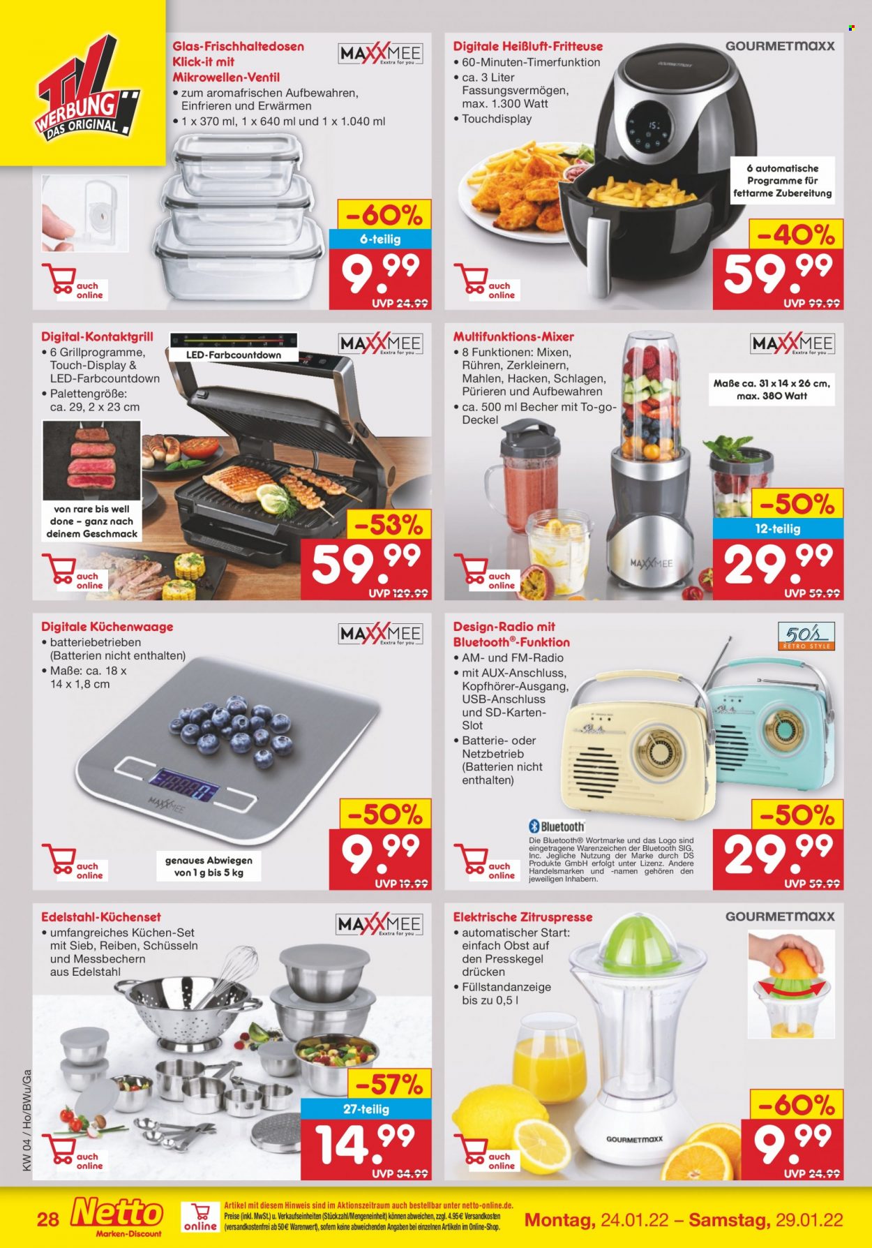 Netto Marken-Discount Prospekte  - 24.01.2022 - 29.01.2022. Seite 28