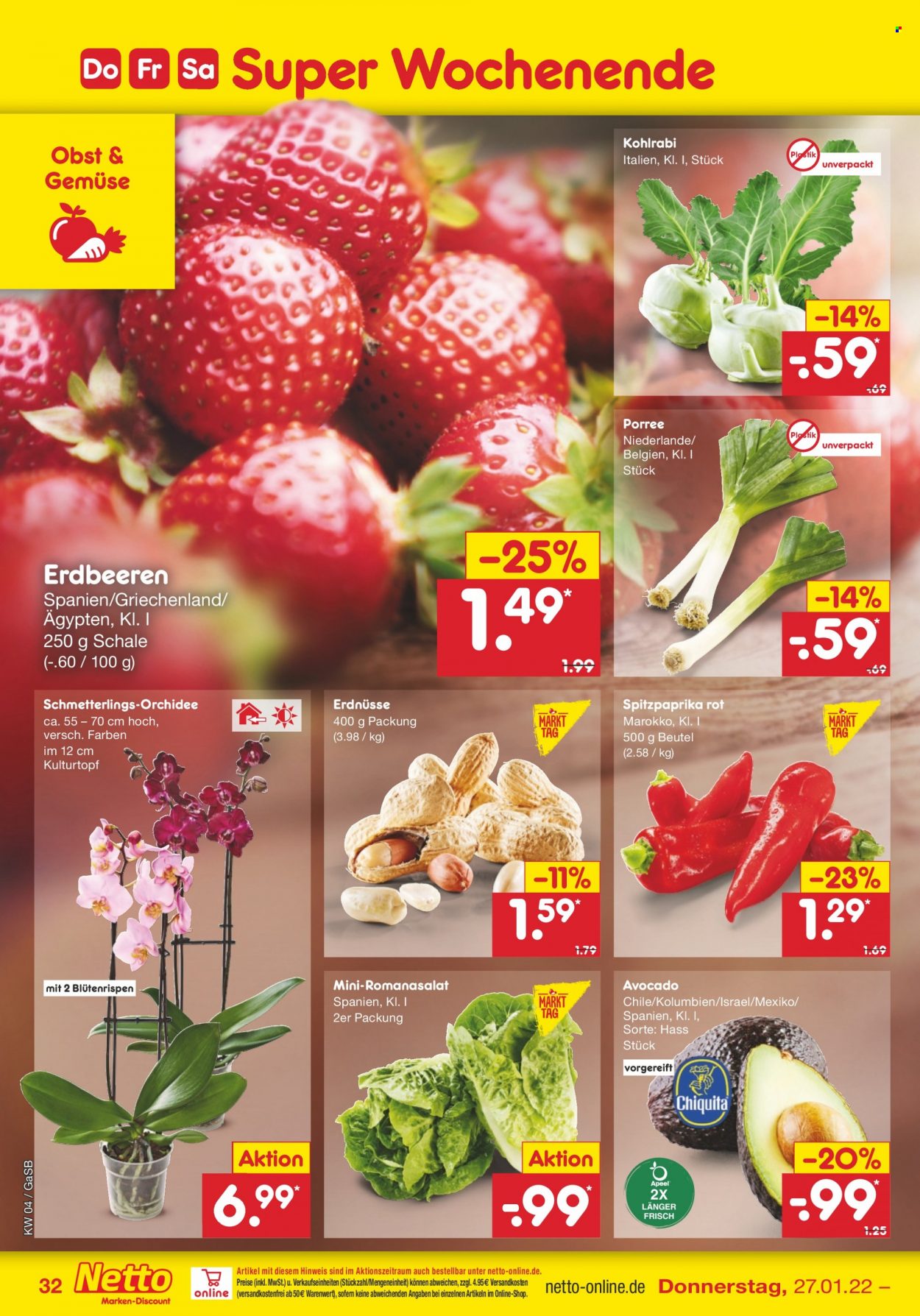 Netto Marken-Discount Prospekte  - 24.01.2022 - 29.01.2022. Seite 32