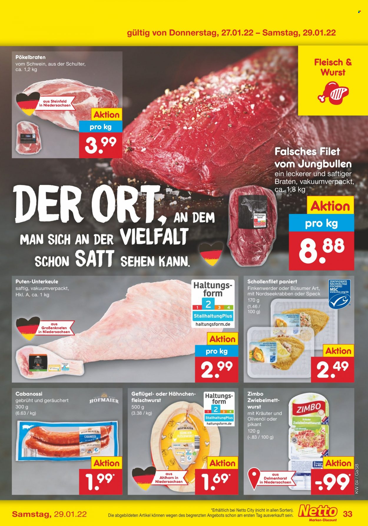 Netto Marken-Discount Prospekte  - 24.01.2022 - 29.01.2022. Seite 33