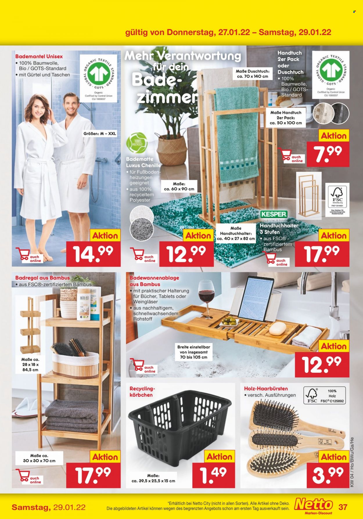 Netto Marken-Discount Prospekte  - 24.01.2022 - 29.01.2022. Seite 37
