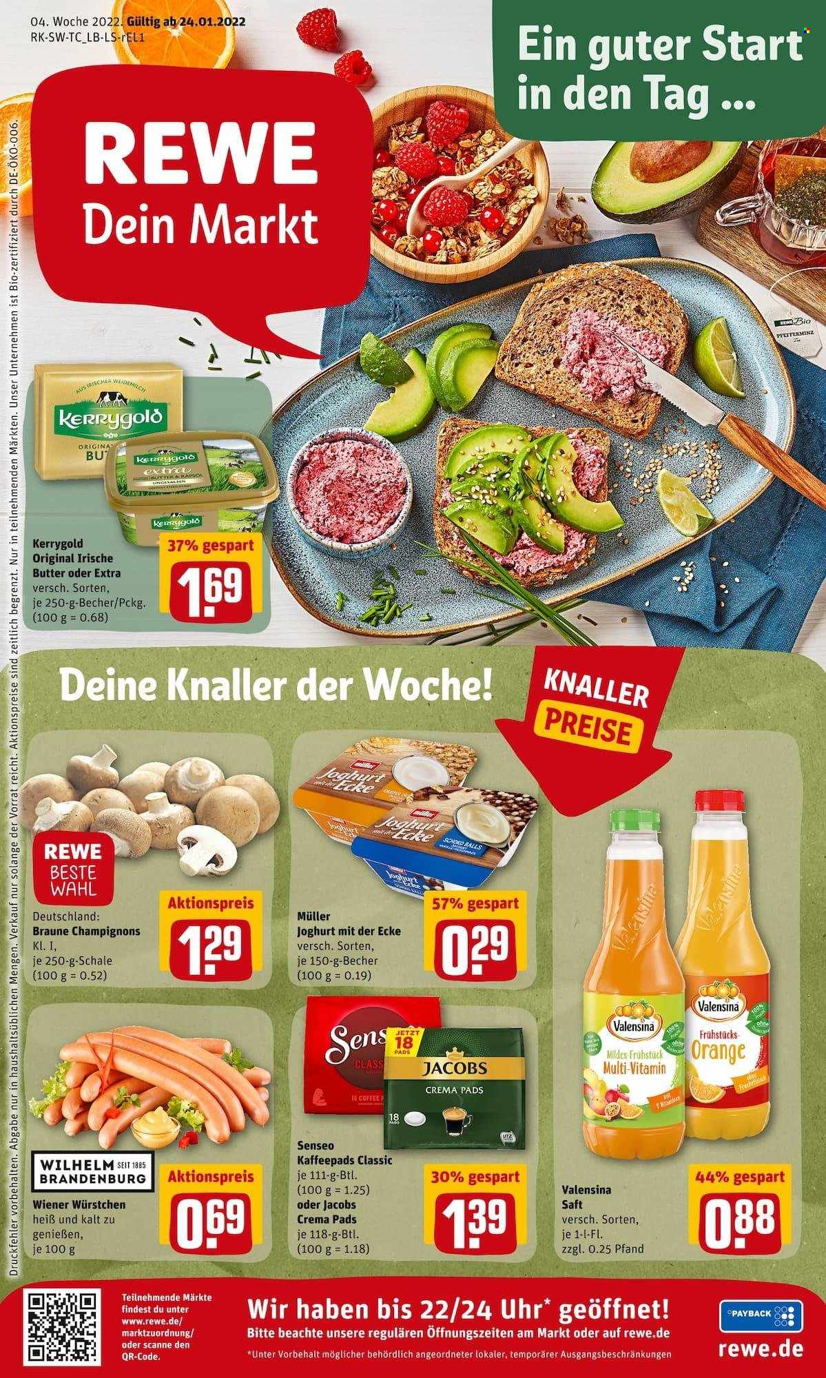 REWE Prospekte  - 24.01.2022 - 29.01.2022. Seite 1