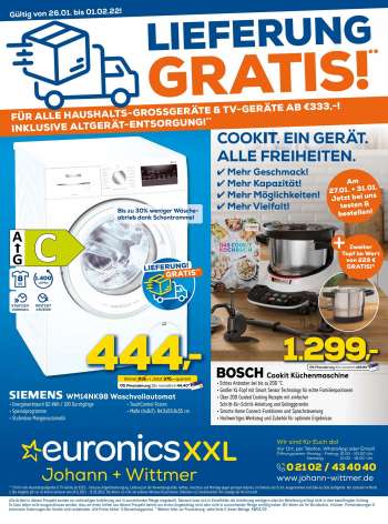 Prospekte Euronics - 26.01.2022 - 1.02.2022.