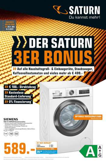 Prospekte Saturn - 26.01.2022 - 8.02.2022.