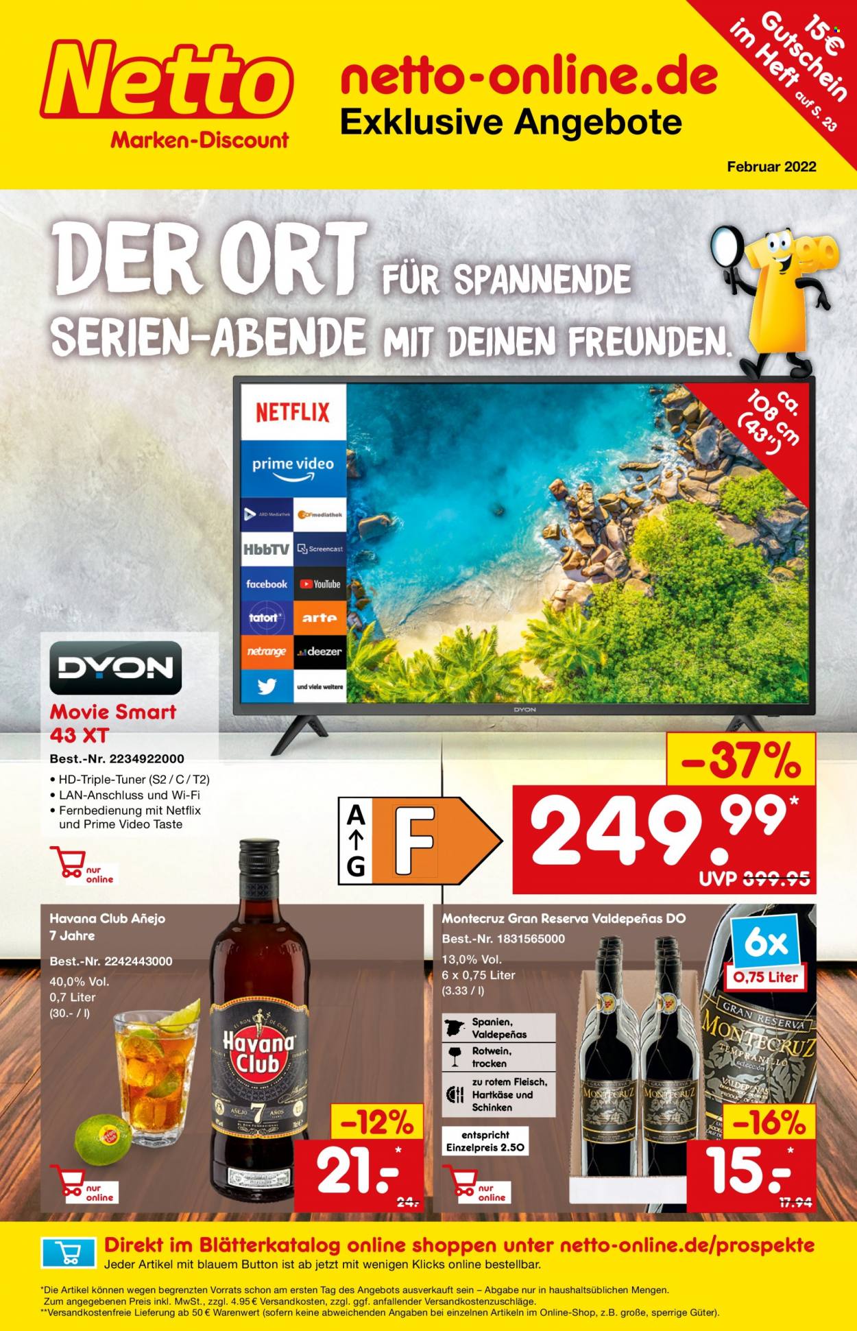Netto Marken-Discount Prospekte  - 1.02.2022 - 28.02.2022. Seite 1