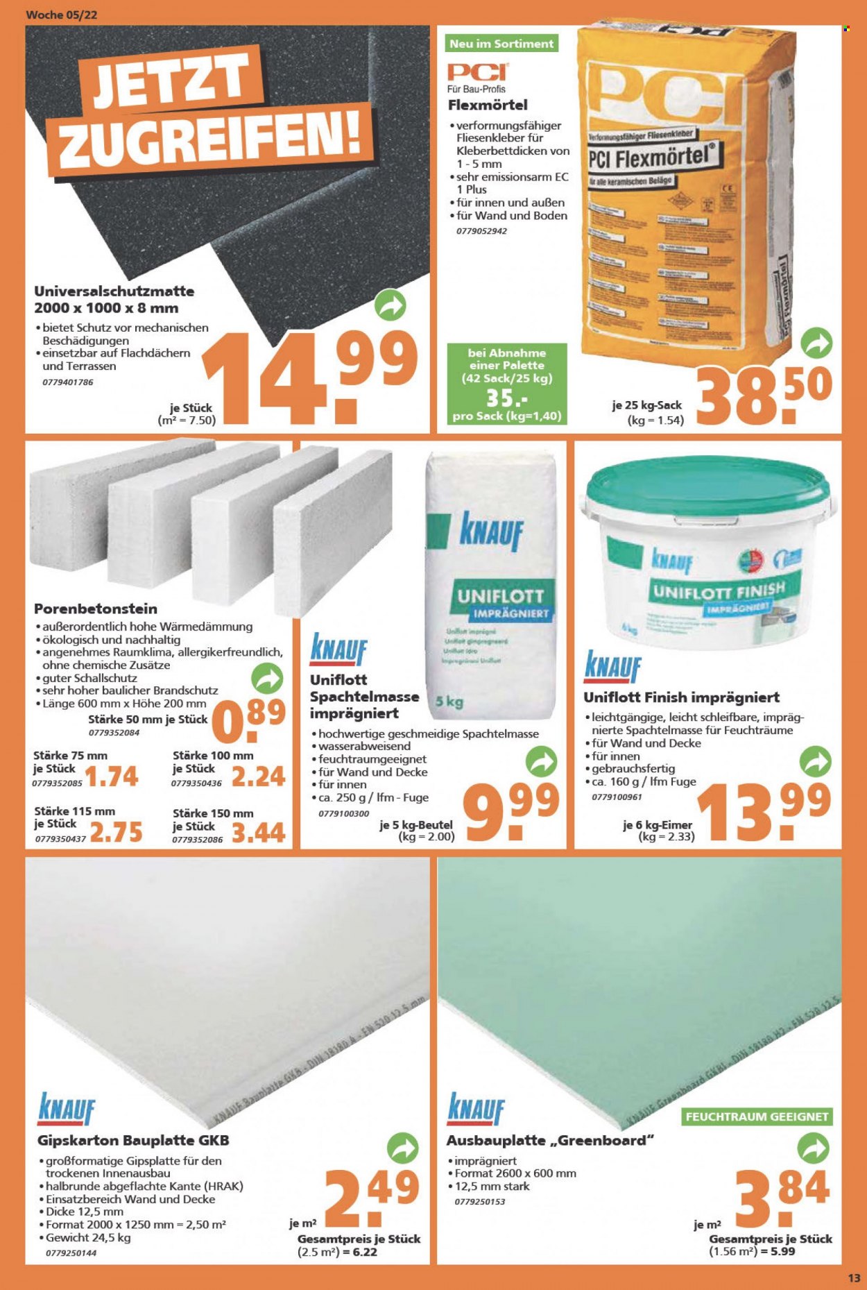 Globus Baumarkt Prospekte  - 31.01.2022 - 5.02.2022. Seite 13