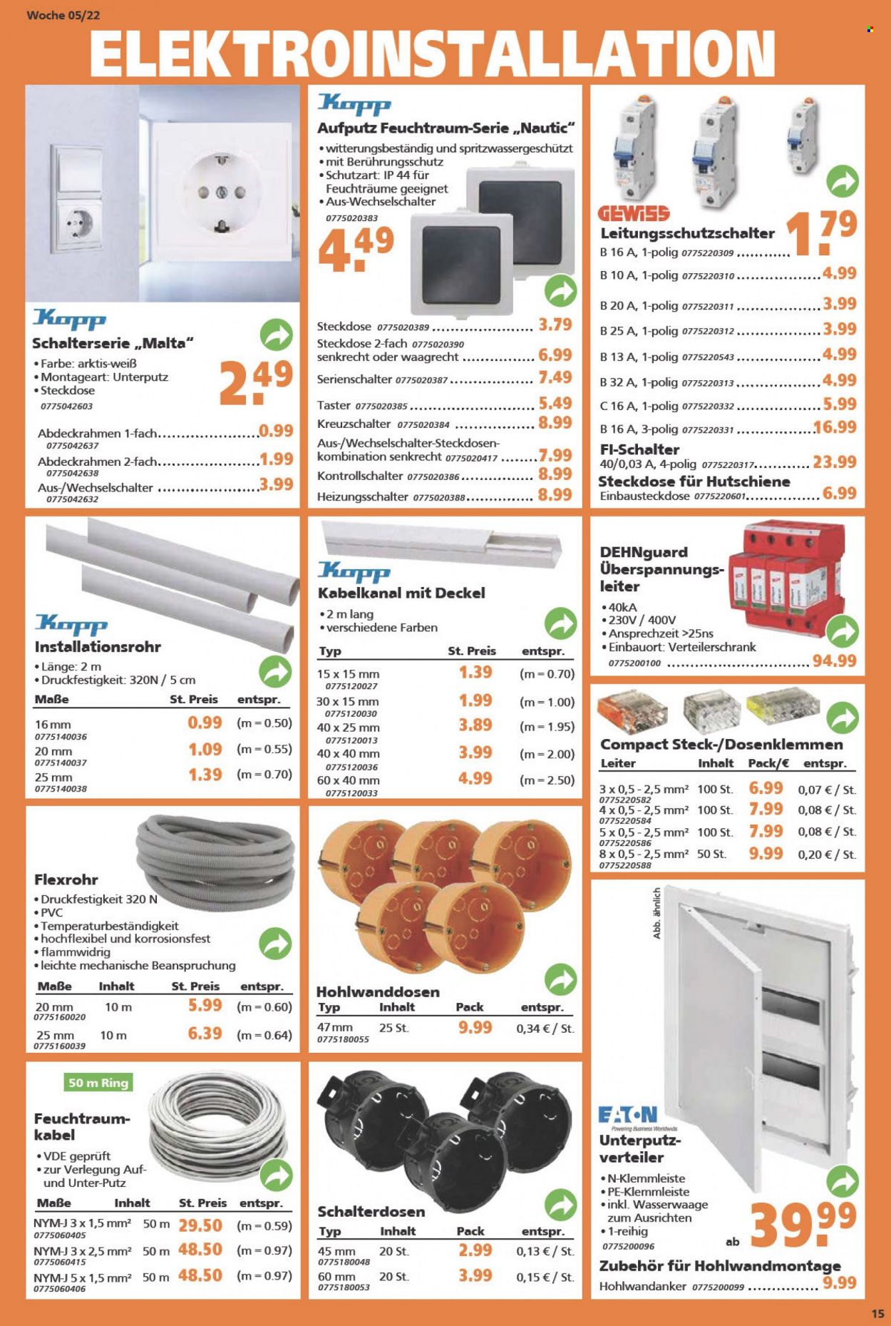 Globus Baumarkt Prospekte  - 31.01.2022 - 5.02.2022. Seite 15