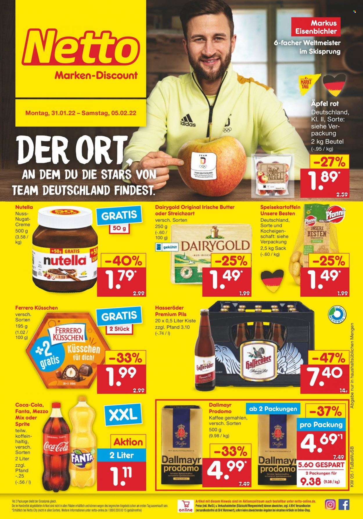 Netto Marken-Discount Prospekte  - 31.01.2022 - 5.02.2022. Seite 1