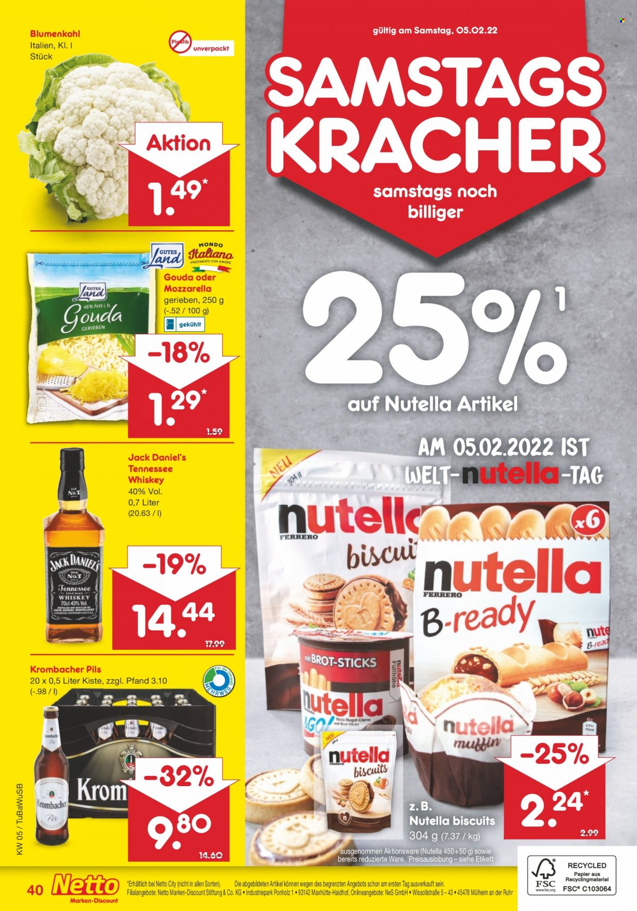 Netto Marken-Discount Prospekte  - 31.01.2022 - 5.02.2022. Seite 40