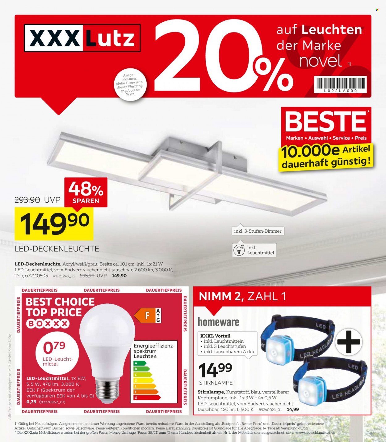 XXXLutz Prospekte  - 31.01.2022 - 20.02.2022. Seite 1