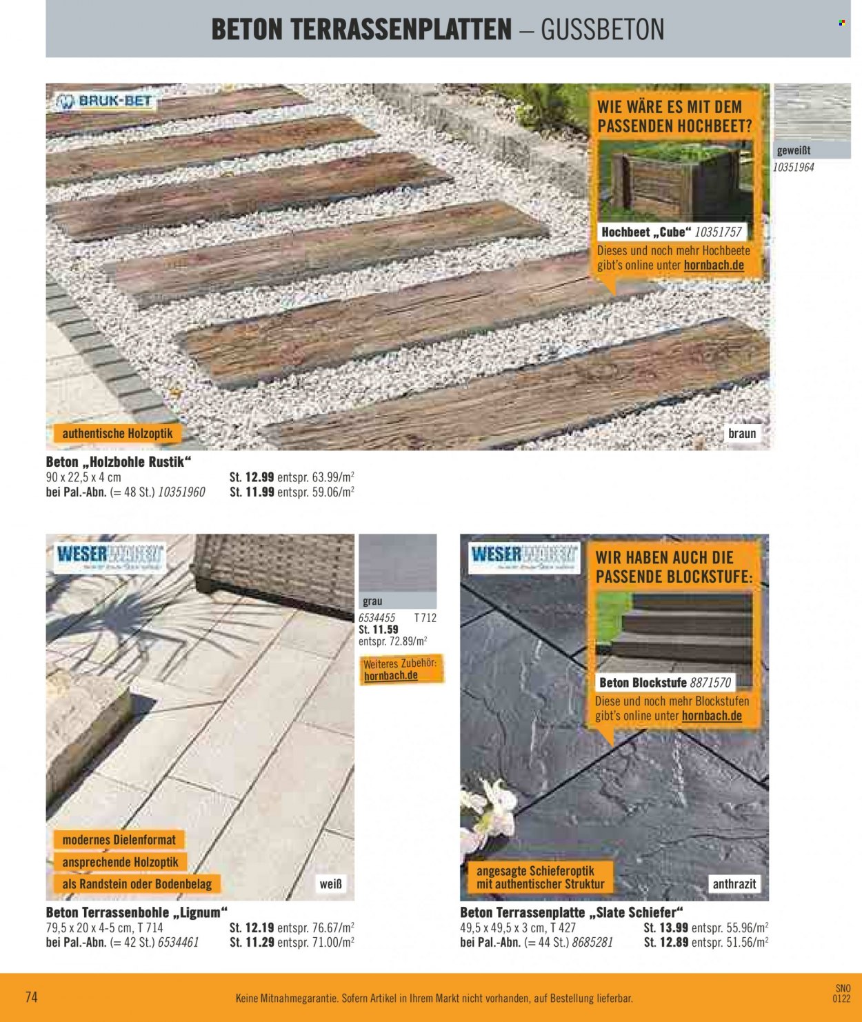 Hornbach Prospekte  - 1.02.2022 - 28.02.2022. Seite 74