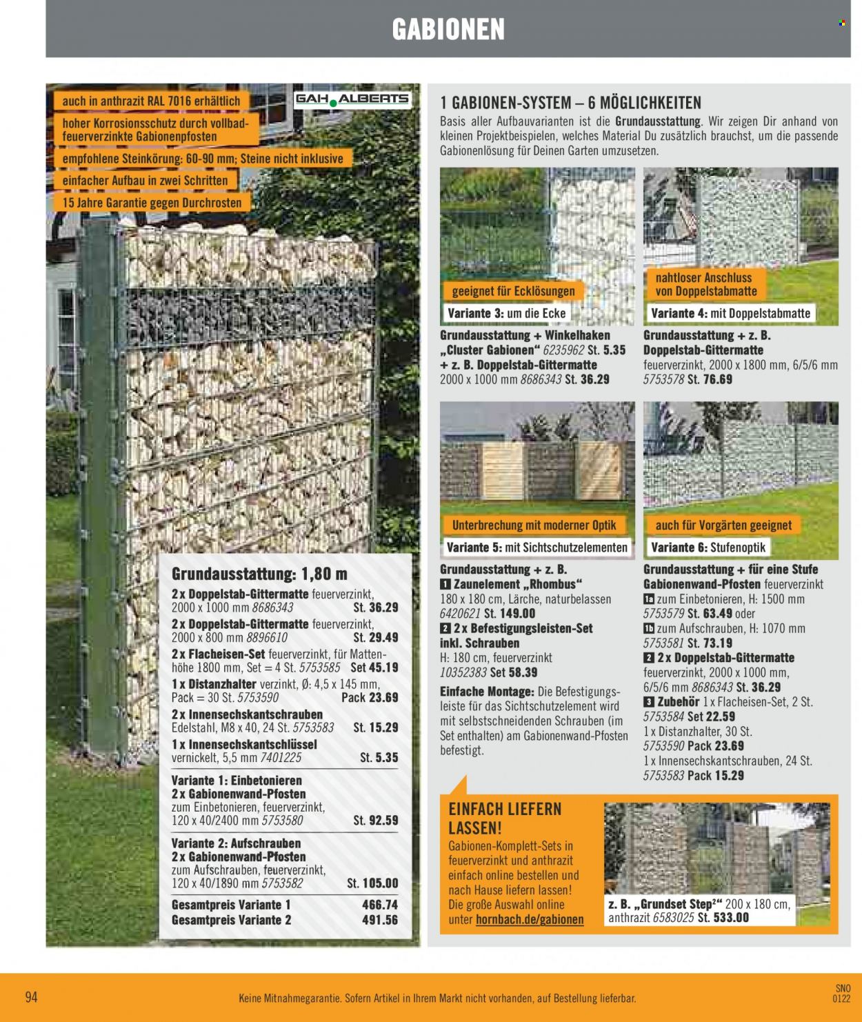 Hornbach Prospekte  - 1.02.2022 - 28.02.2022. Seite 94