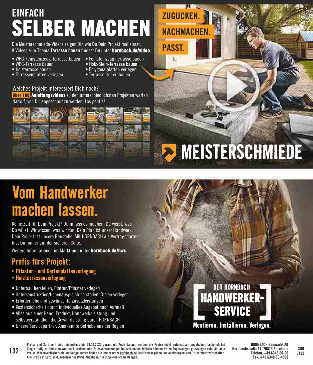 Hornbach Prospekte  - 1.02.2022 - 28.02.2022. Seite 132