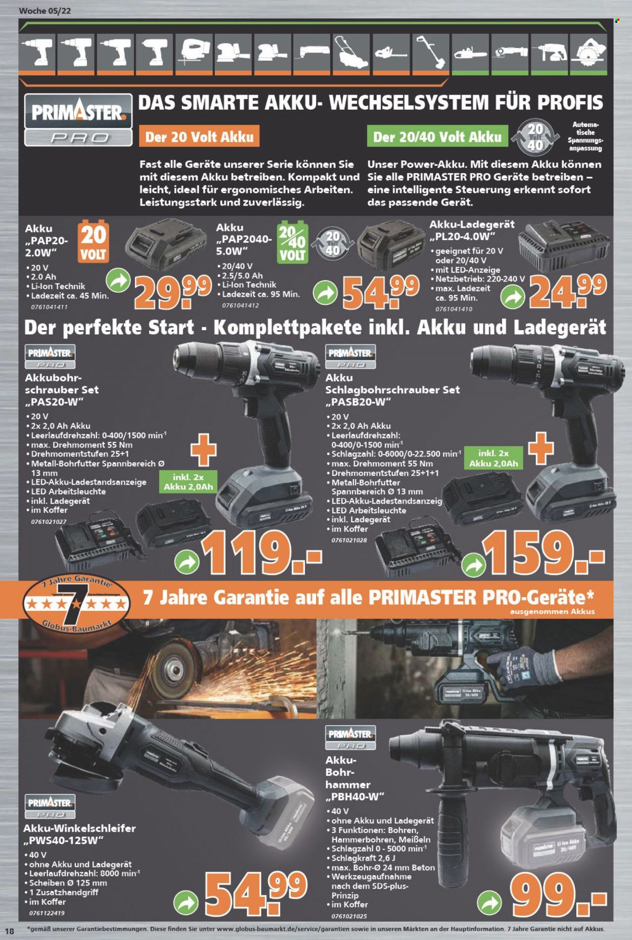 Globus Baumarkt Prospekte  - 1.02.2022 - 8.02.2022. Seite 18