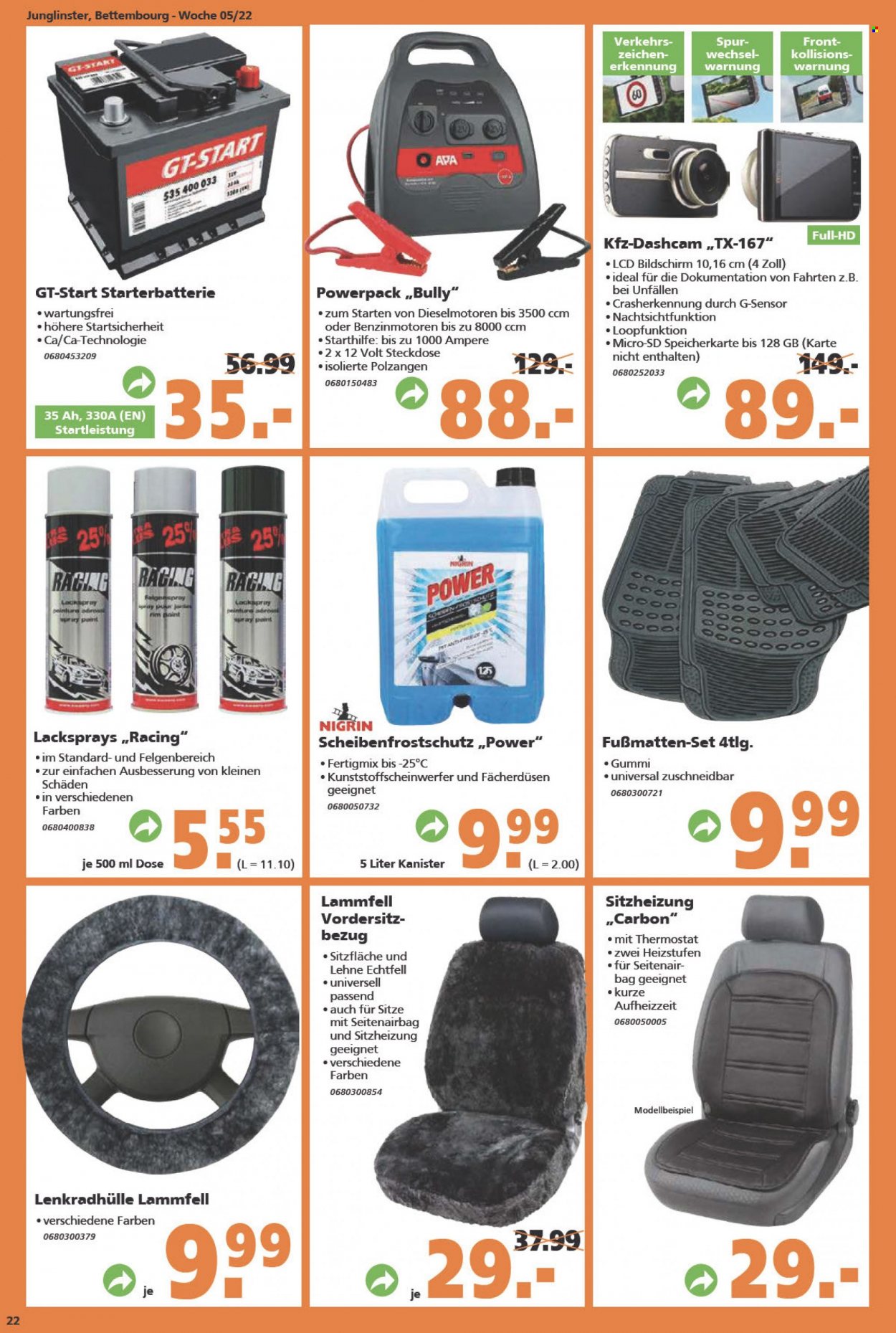 Globus Baumarkt Prospekte  - 1.02.2022 - 8.02.2022. Seite 22