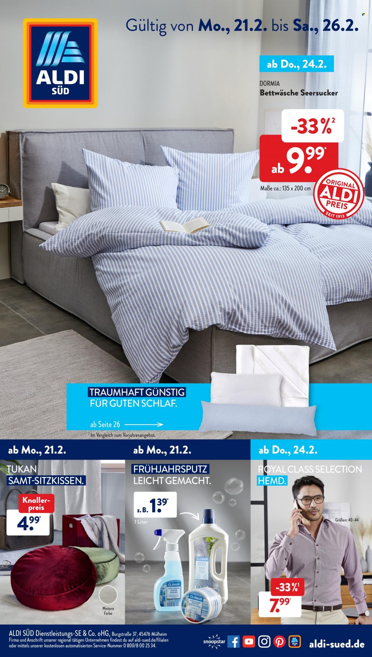 ALDI SÜD Prospekte  - 21.02.2022 - 26.02.2022. Seite 1