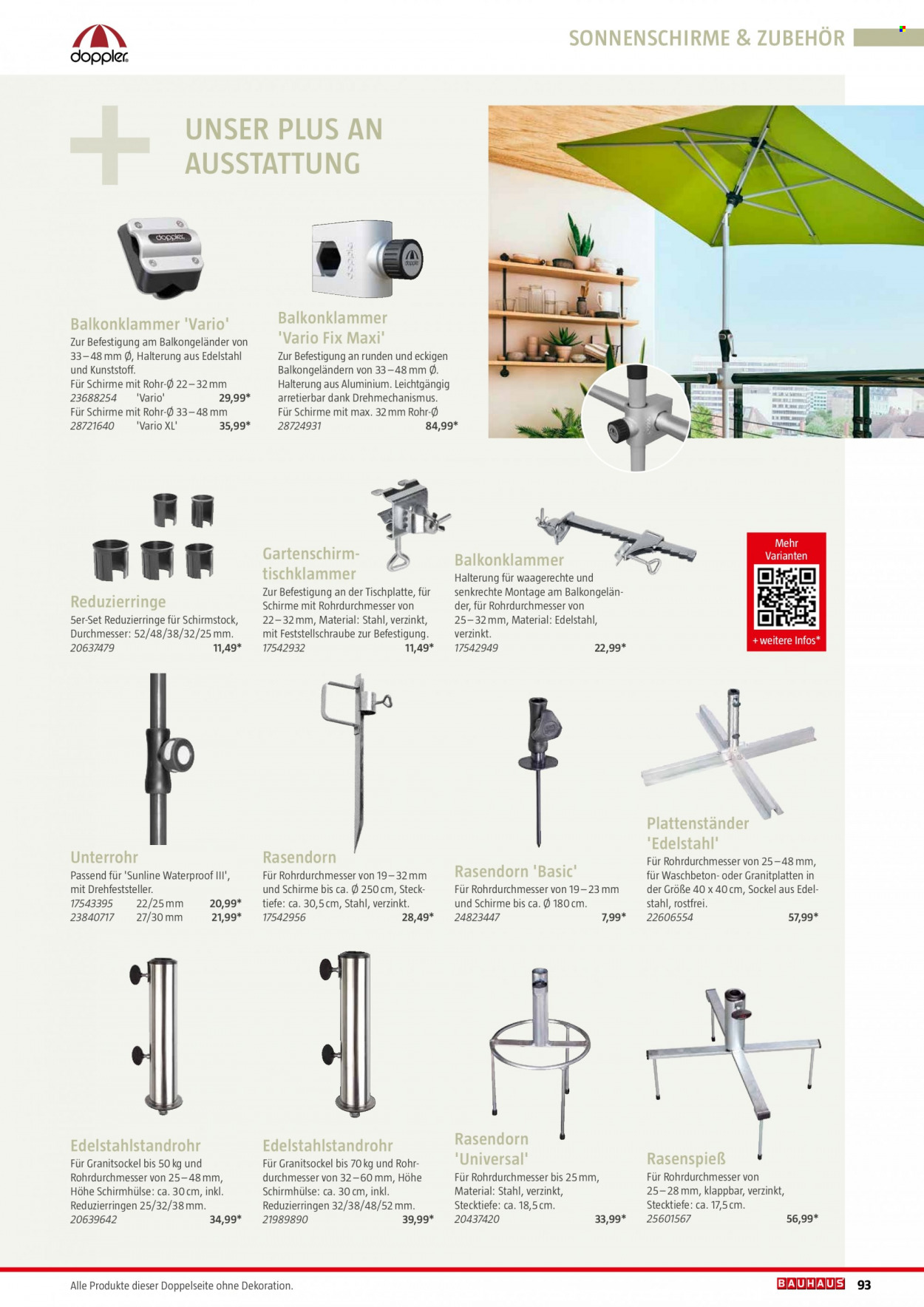 thumbnail - Prospekte Bauhaus - 6.02.2022 - 31.12.2022 - Produkte in Aktion - Dekoration. Seite 93.