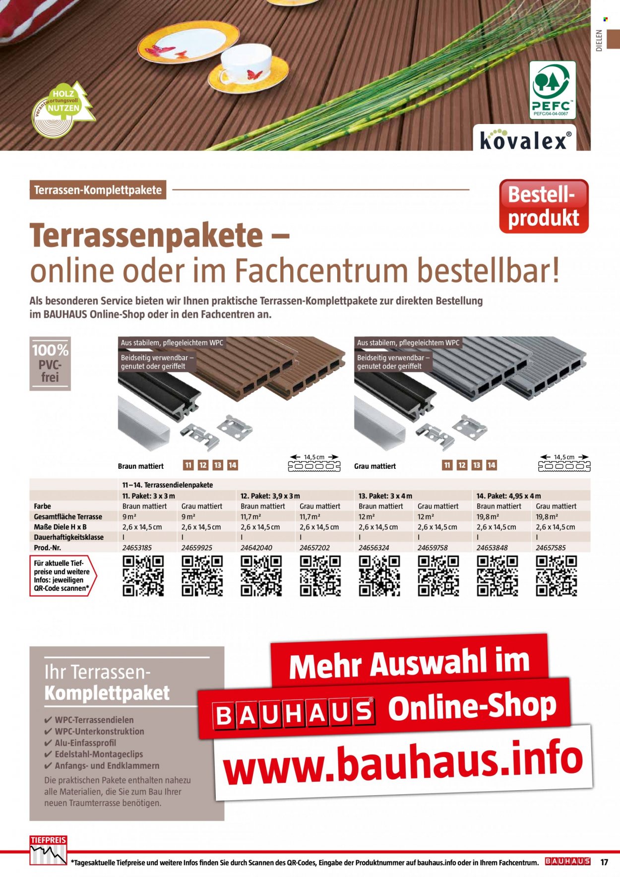 thumbnail - Prospekte Bauhaus - 6.02.2022 - 30.06.2022 - Produkte in Aktion - Braun. Seite 17.