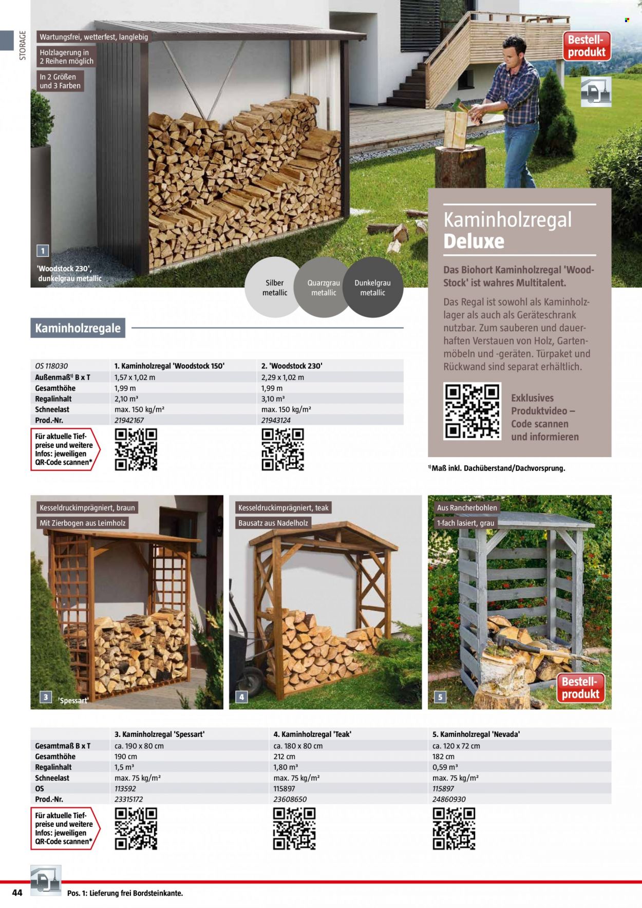 thumbnail - Prospekte Bauhaus - 6.02.2022 - 30.06.2022 - Produkte in Aktion - Braun, Regal, Holz. Seite 44.