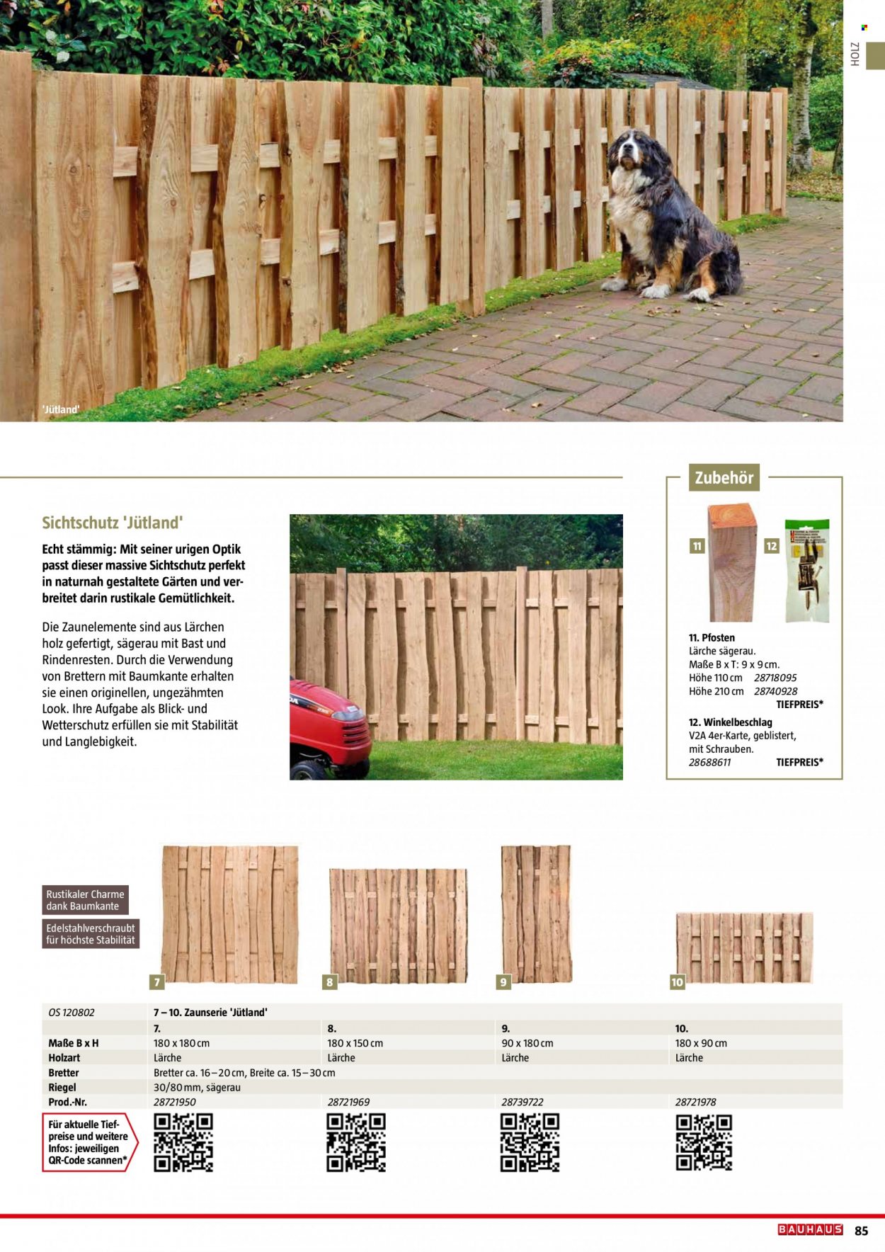 thumbnail - Prospekte Bauhaus - 6.02.2022 - 30.06.2022 - Produkte in Aktion - Holz. Seite 85.