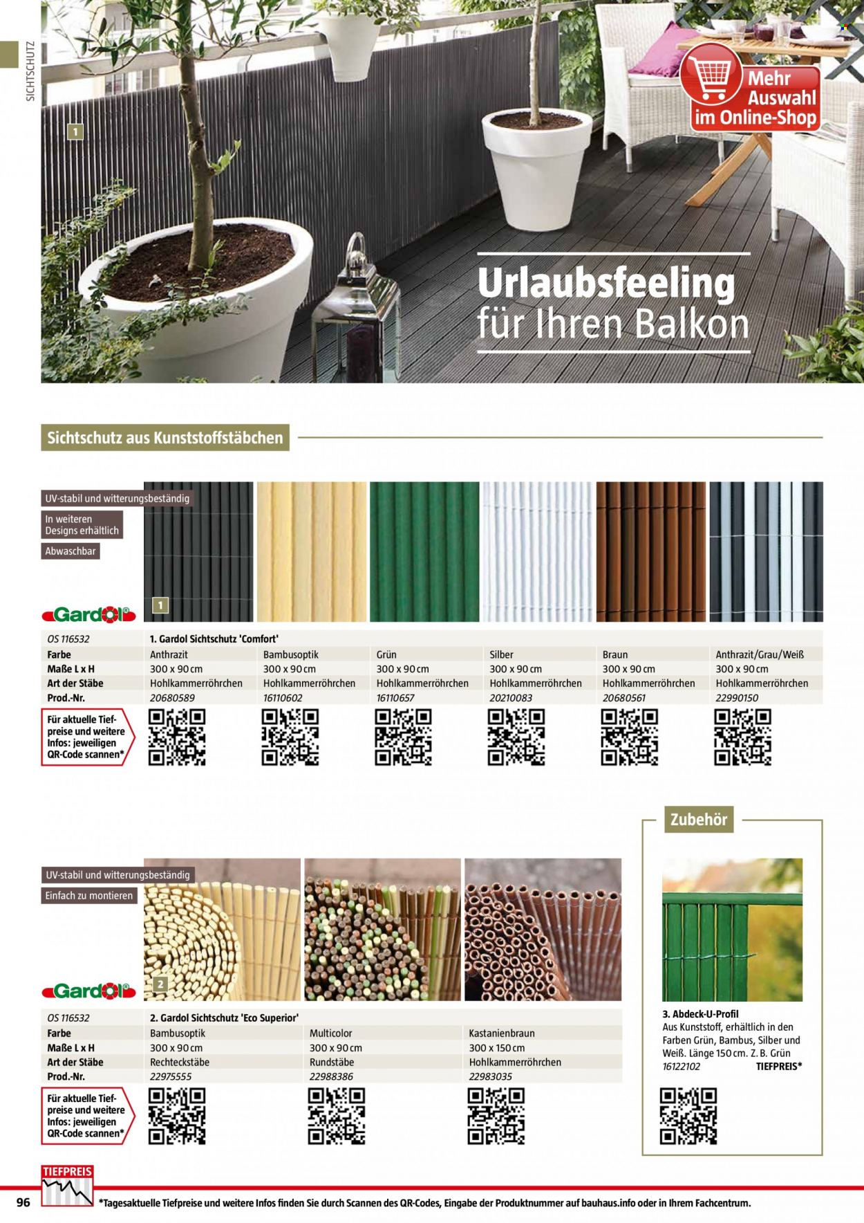 thumbnail - Prospekte Bauhaus - 6.02.2022 - 30.06.2022 - Produkte in Aktion - Braun. Seite 96.