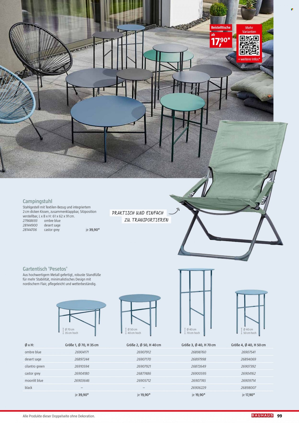thumbnail - Prospekte Bauhaus - 6.02.2022 - 30.06.2022 - Produkte in Aktion - Kissen, Tisch, Dekoration. Seite 99.