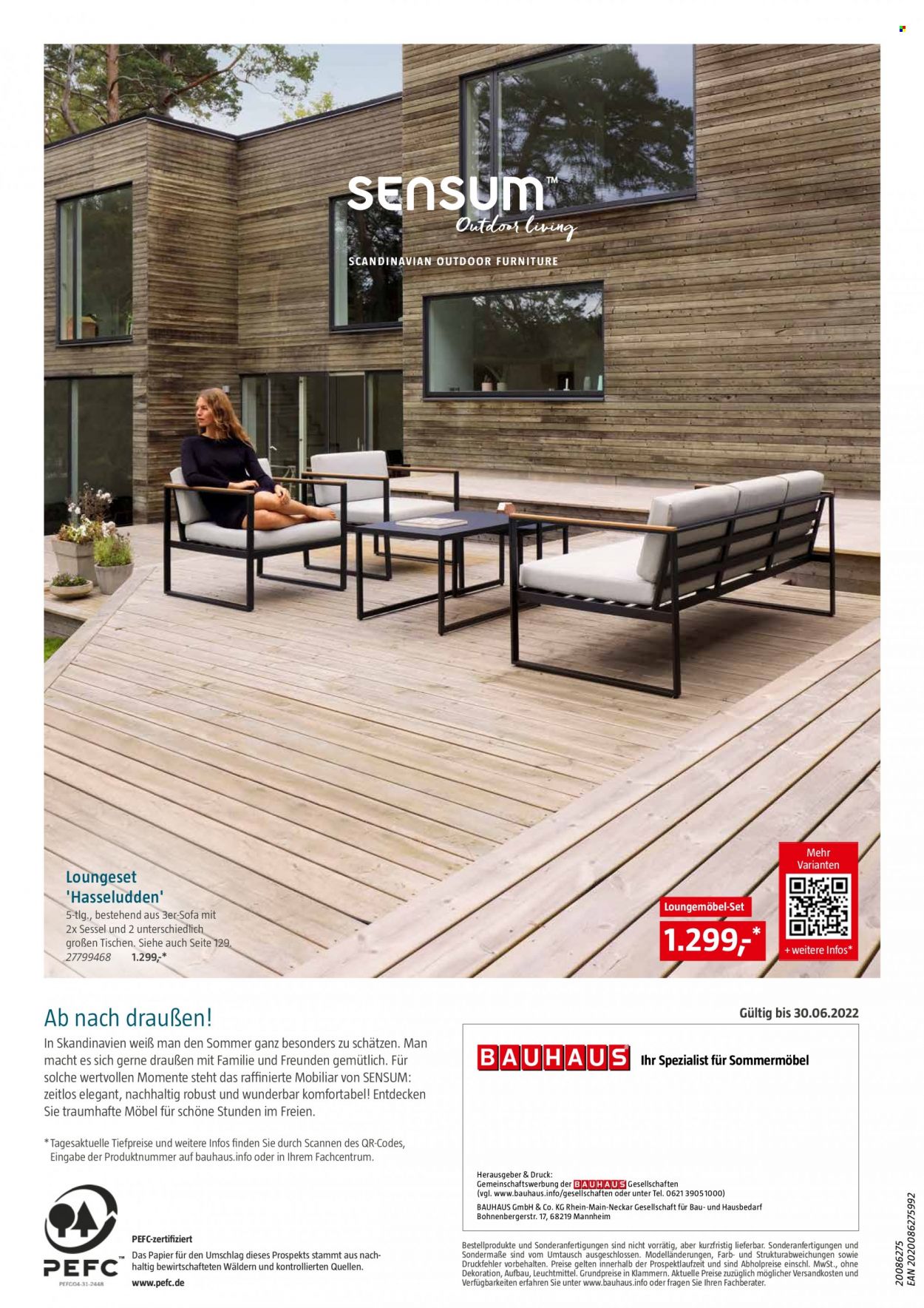 thumbnail - Prospekte Bauhaus - 6.02.2022 - 30.06.2022 - Produkte in Aktion - Klammern, Sofa, Sessel, Dekoration. Seite 156.