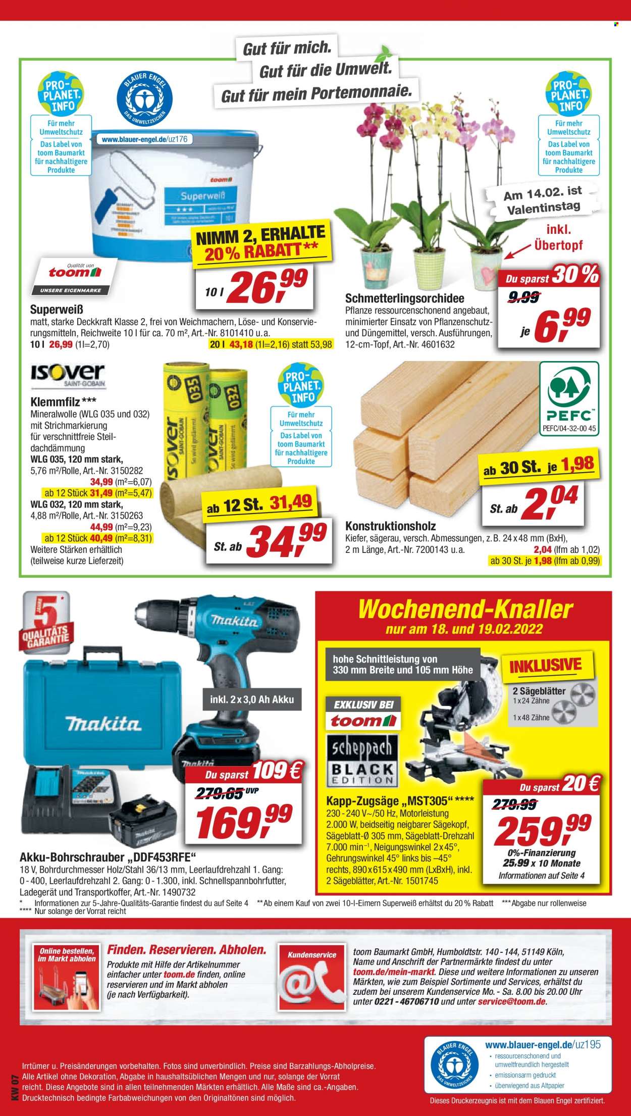 toom Baumarkt Prospekte  - 12.02.2022 - 18.02.2022. Seite 18