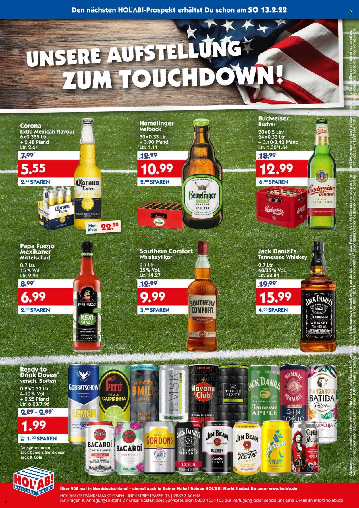 Hol'ab! Getränkemarkt Prospekte  - 7.02.2022 - 12.02.2022. Seite 6