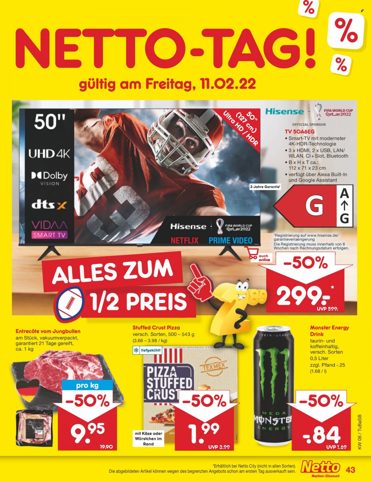Netto Marken-Discount Prospekte  - 7.02.2022 - 12.02.2022. Seite 43