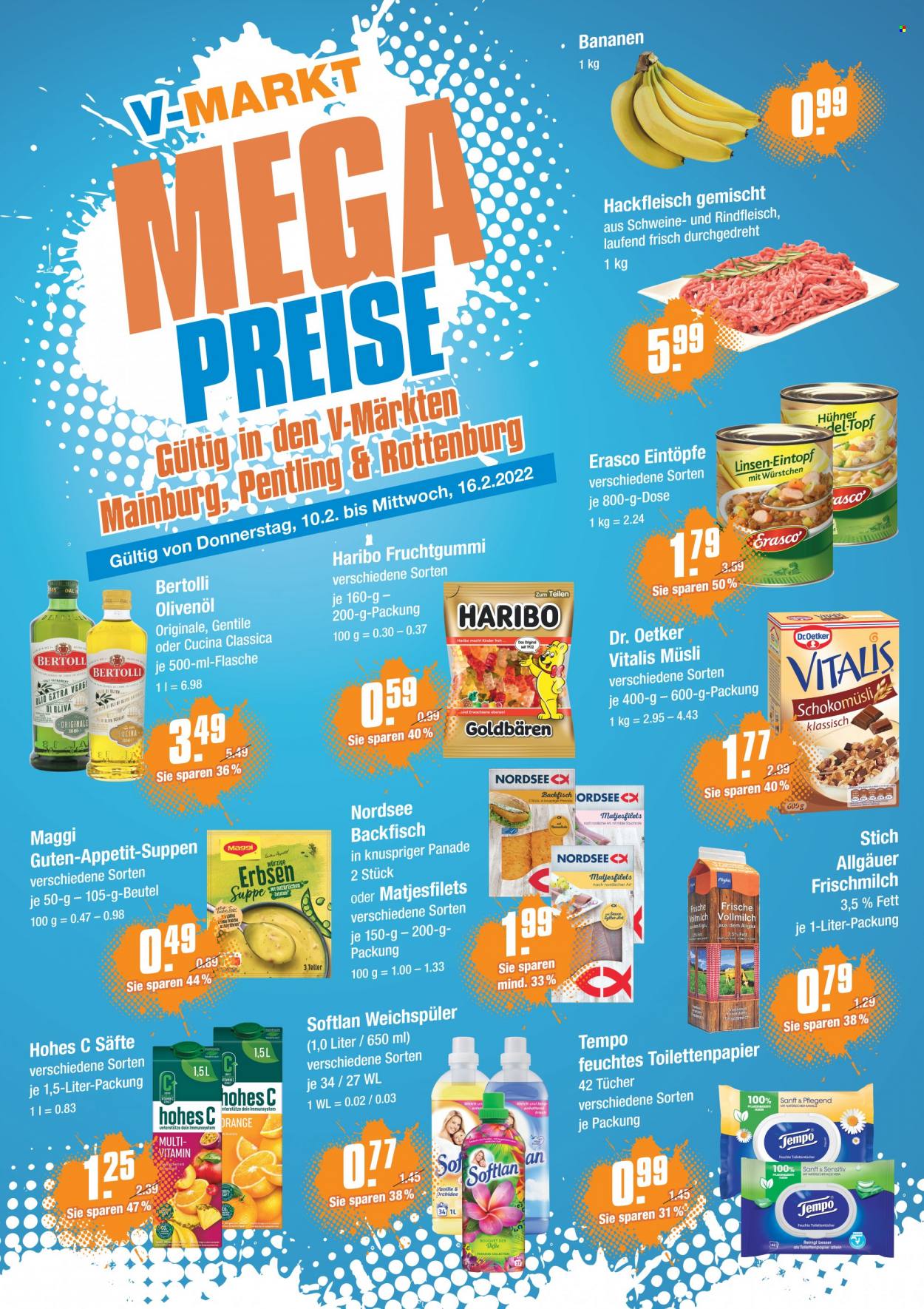 V-Markt Prospekte  - 10.02.2022 - 16.02.2022. Seite 1
