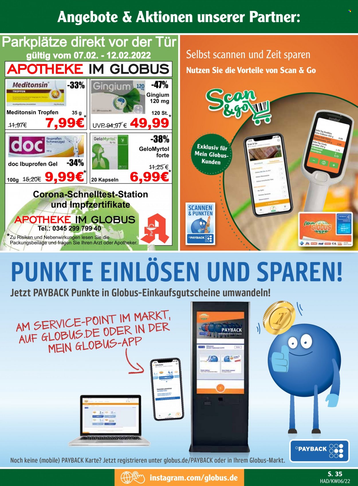 Globus Prospekte  - 7.02.2022 - 12.02.2022. Seite 35