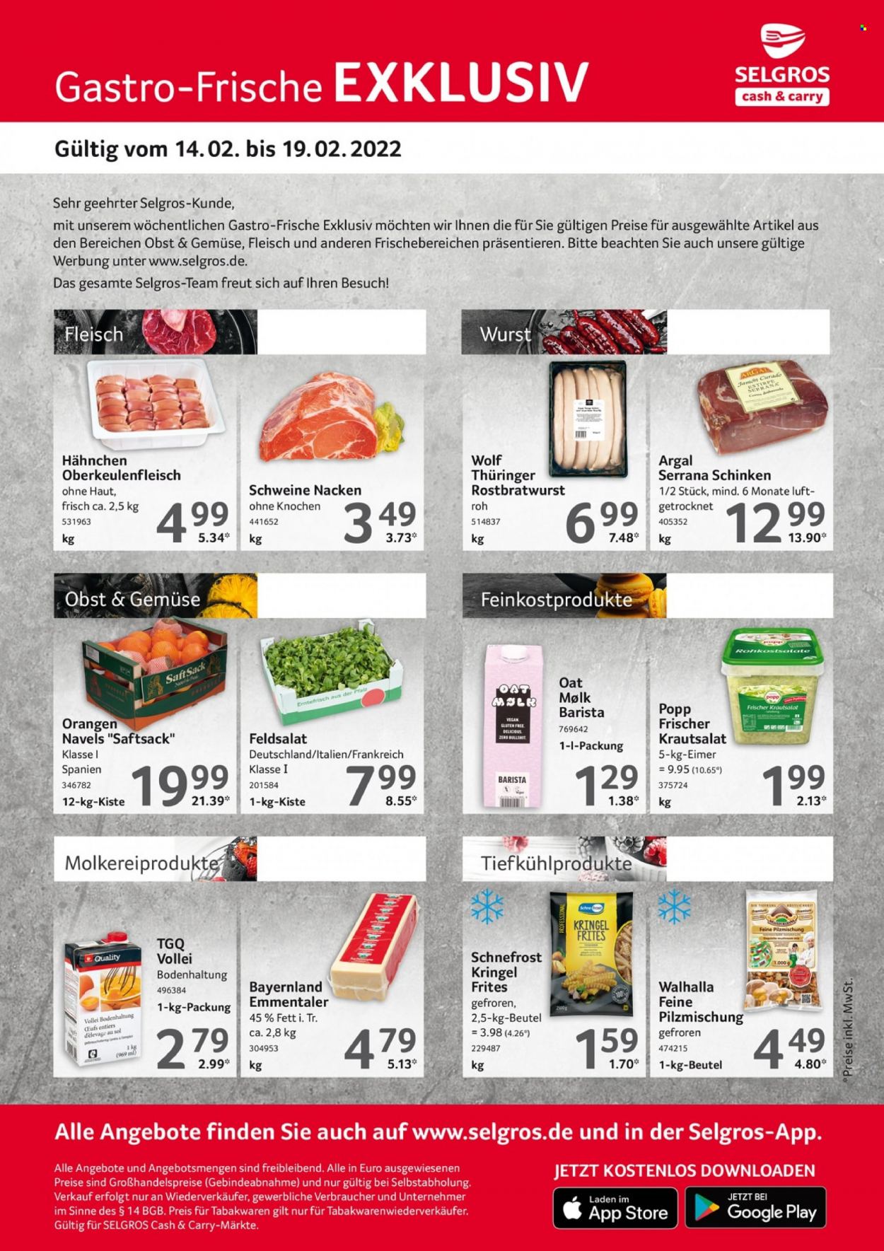 Selgros Prospekte  - 14.02.2022 - 19.02.2022. Seite 1