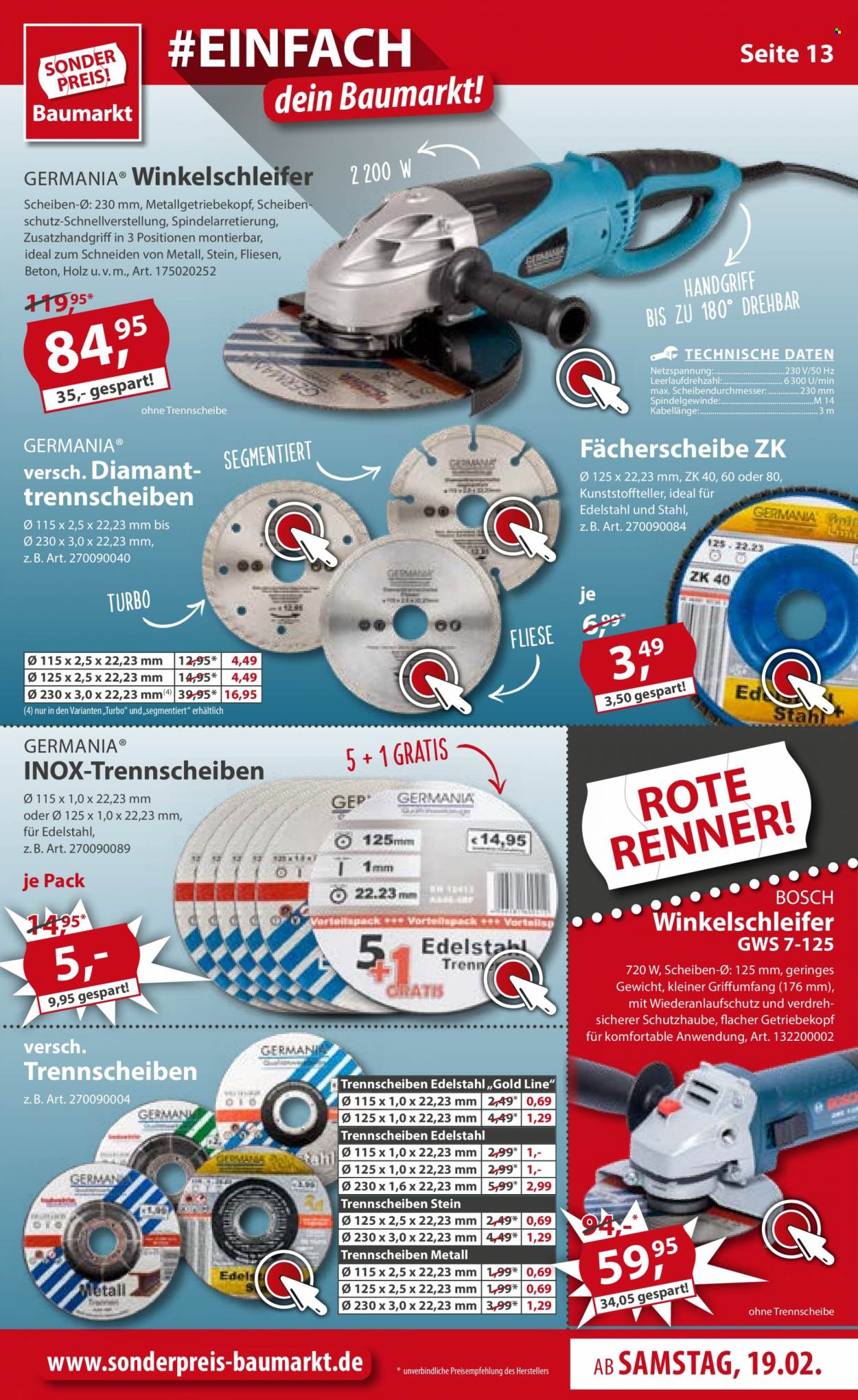 Sonderpreis-Baumarkt Prospekte  - 19.02.2022 - 25.02.2022. Seite 13