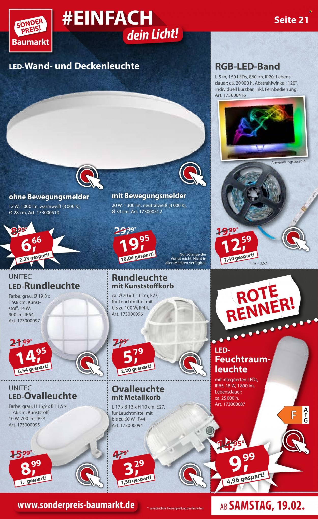 Sonderpreis-Baumarkt Prospekte  - 19.02.2022 - 25.02.2022. Seite 21