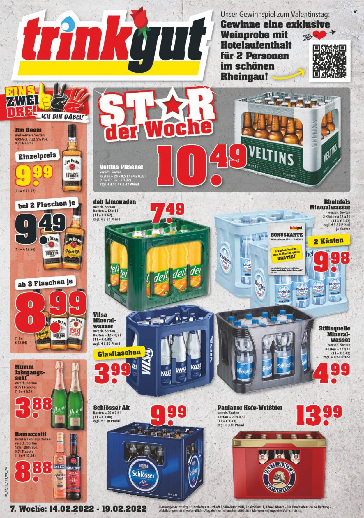 trinkgut Prospekte  - 14.02.2022 - 19.02.2022. Seite 1