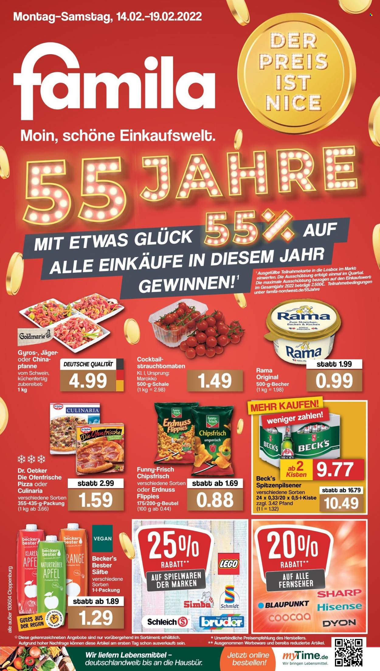 famila Prospekte  - 14.02.2022 - 19.02.2022. Seite 1