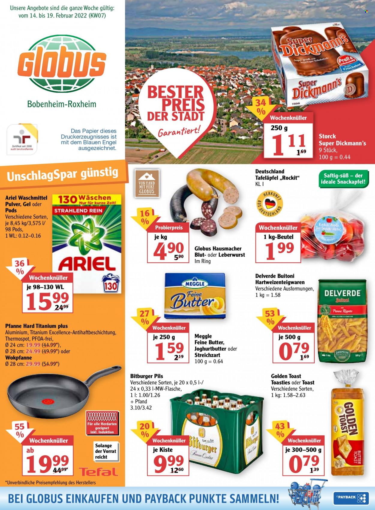 Globus Prospekte  - 14.02.2022 - 19.02.2022. Seite 1