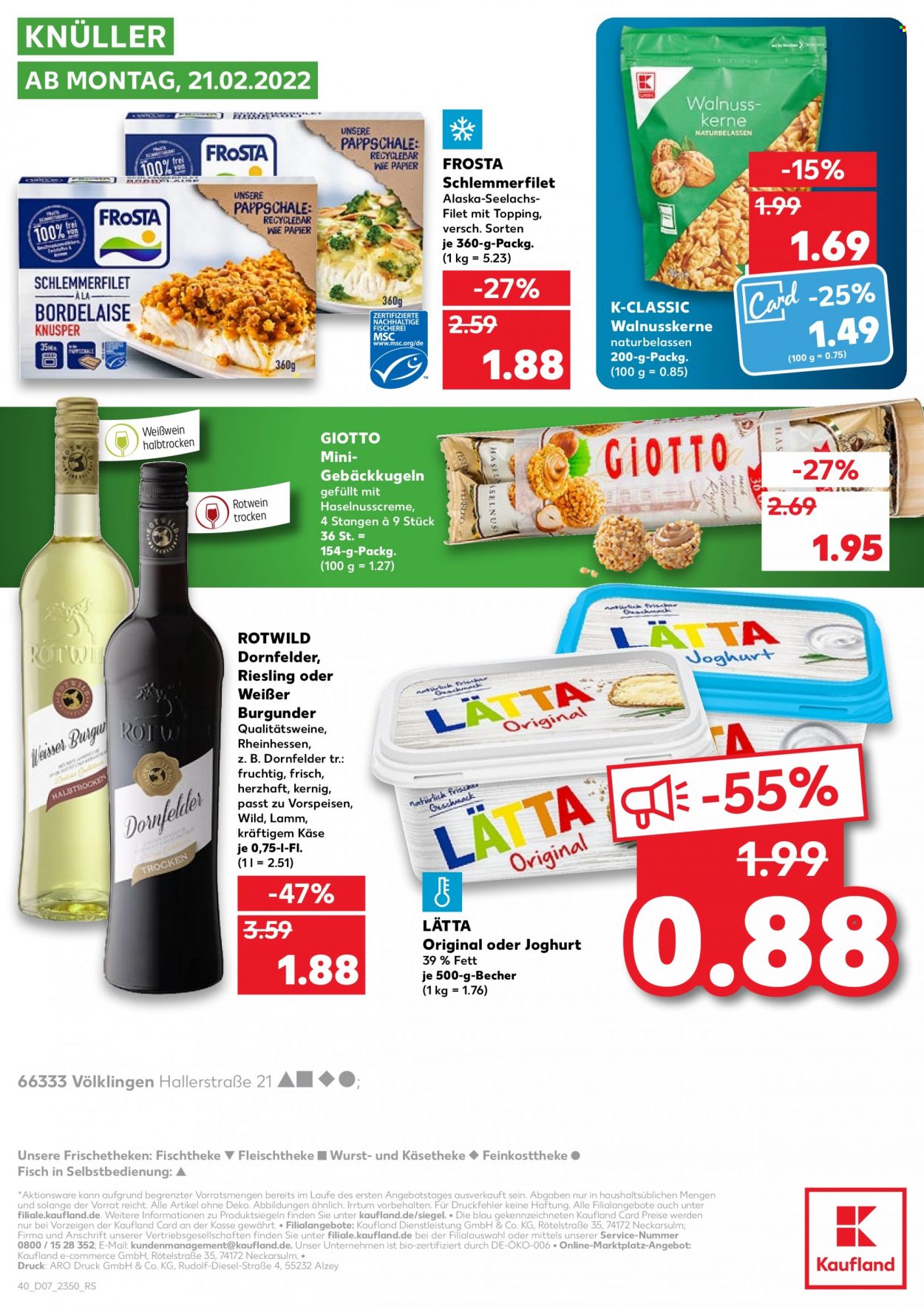 Kaufland Prospekte  - 17.02.2022 - 23.02.2022. Seite 44