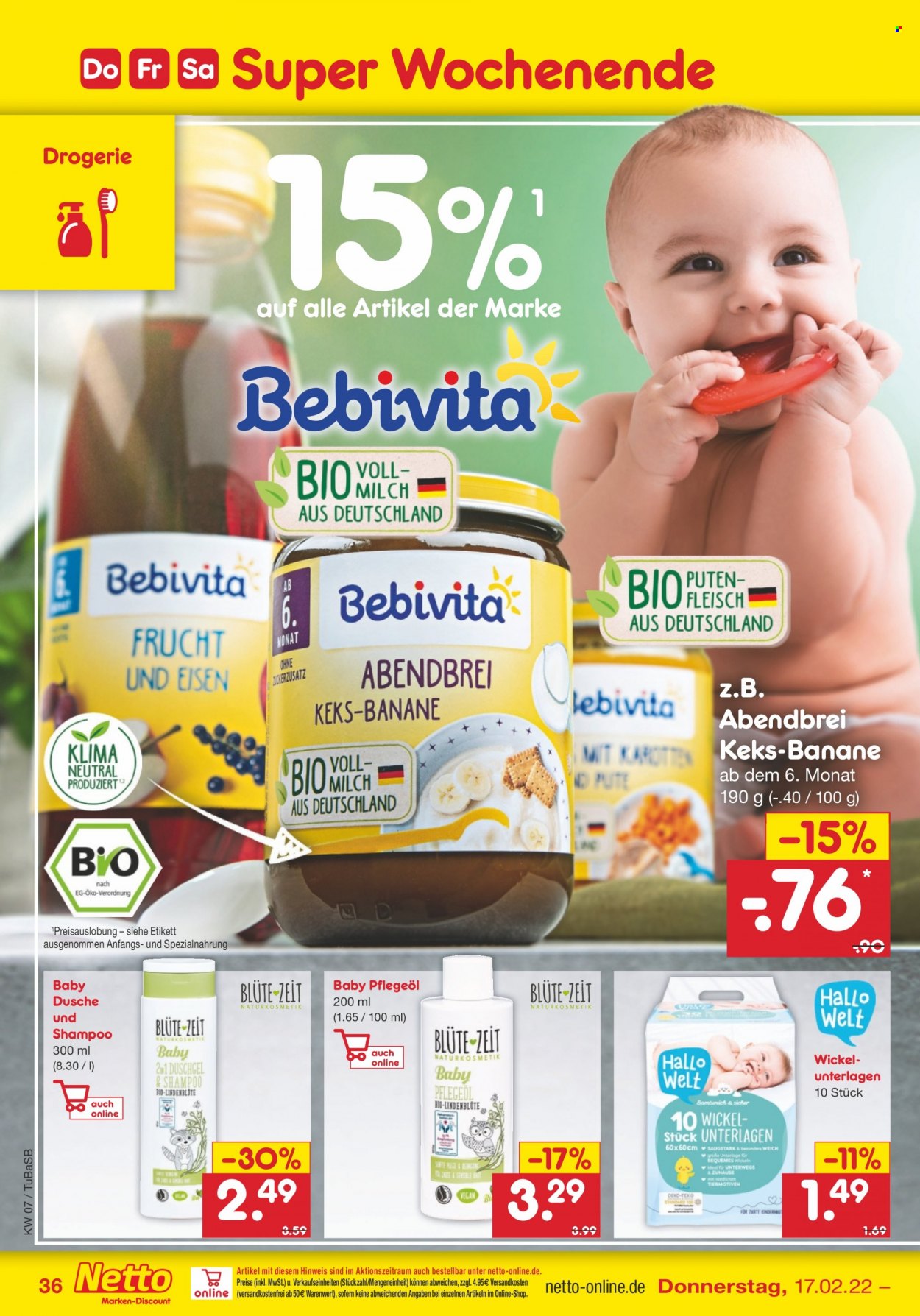 Netto Marken-Discount Prospekte  - 14.02.2022 - 19.02.2022. Seite 36