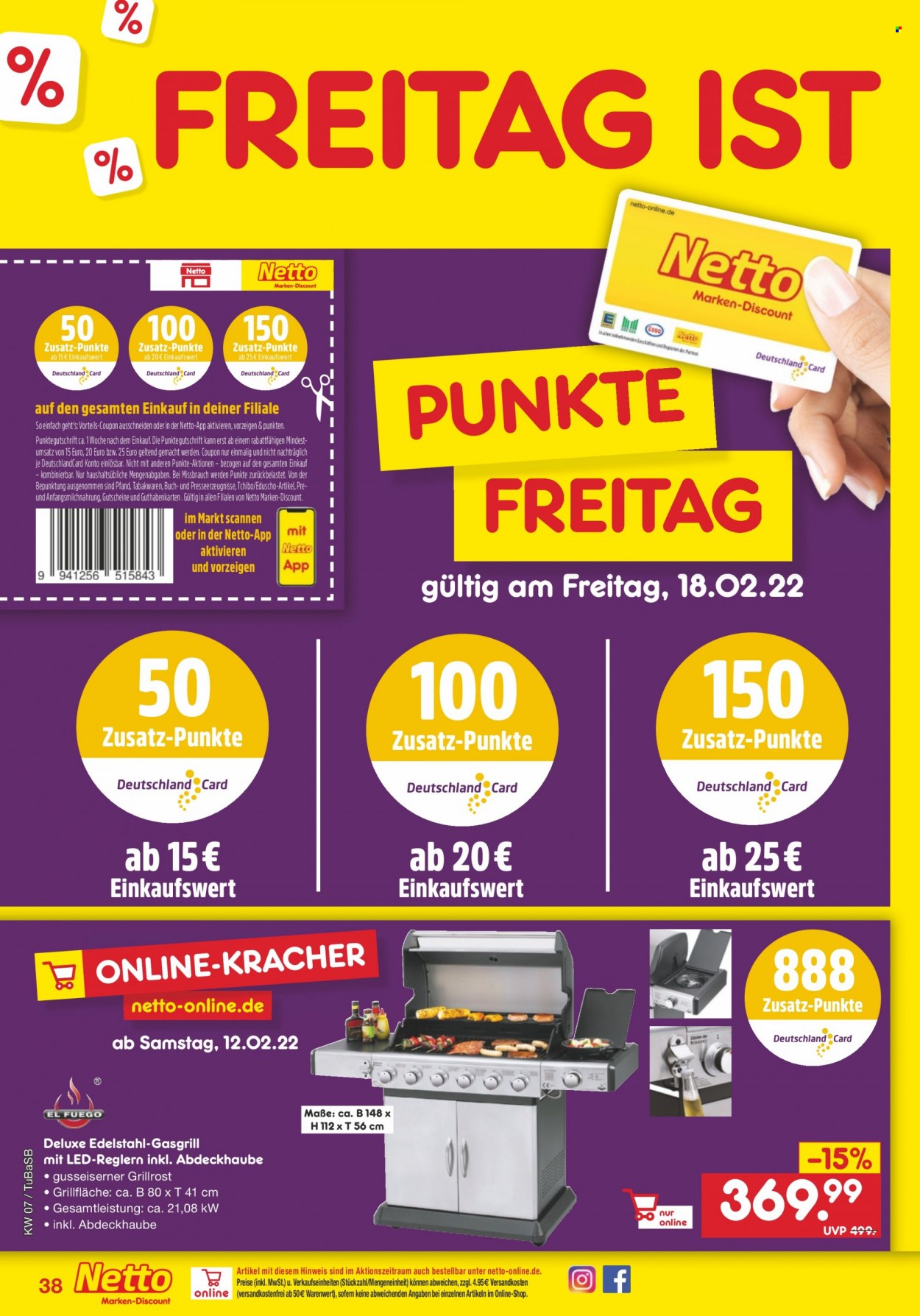 Netto Marken-Discount Prospekte  - 14.02.2022 - 19.02.2022. Seite 38