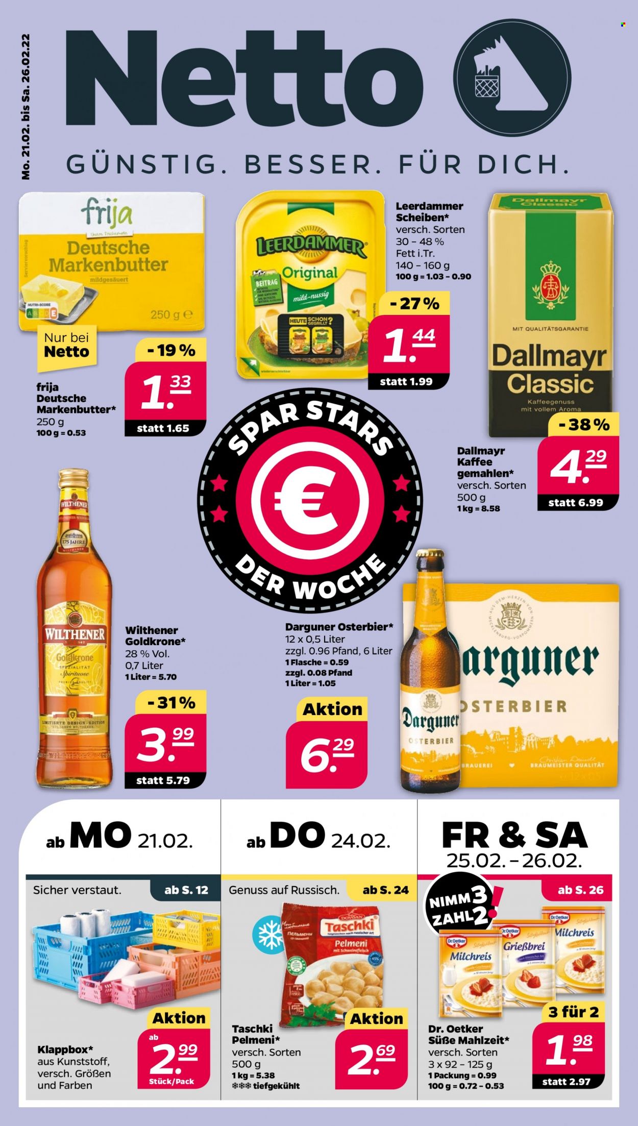 Netto Prospekte  - 21.02.2022 - 26.02.2022. Seite 1