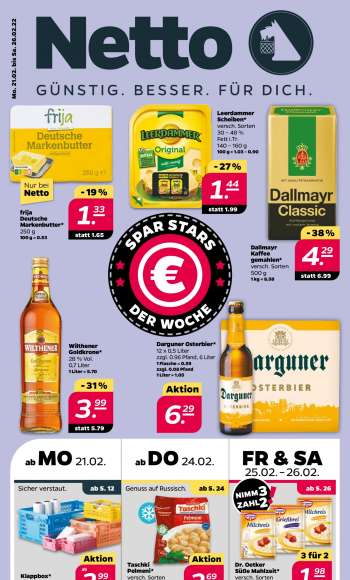 Prospekte Netto - 21.02.2022 - 26.02.2022.