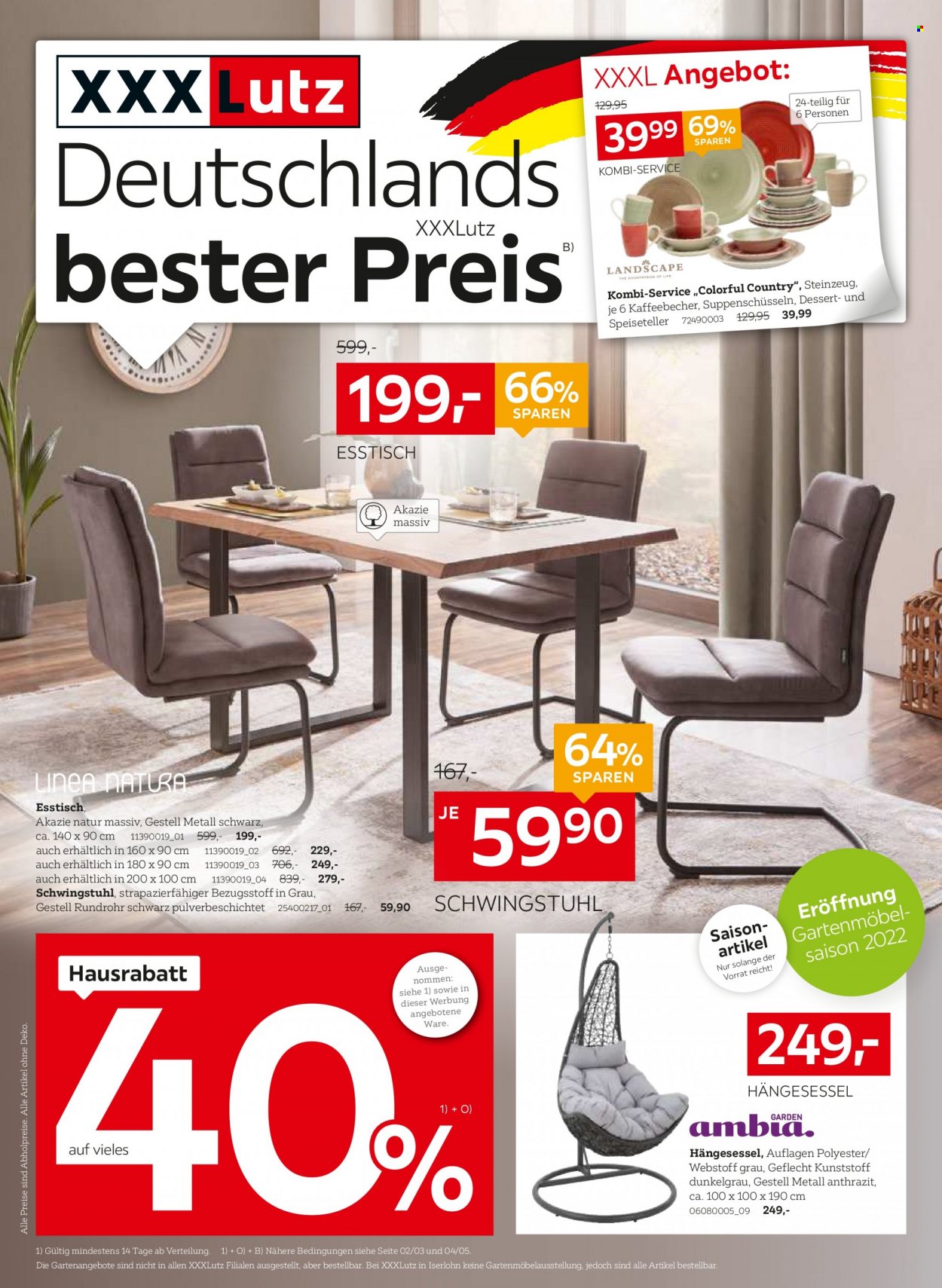 XXXLutz Prospekte  - 14.02.2022 - 27.02.2022. Seite 1