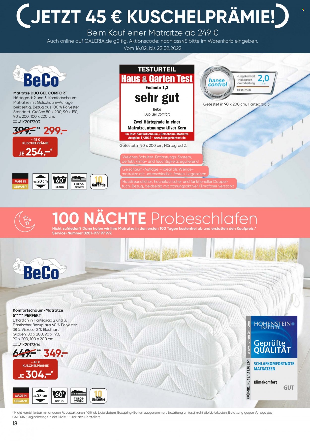 GALERIA Karstadt Kaufhof Prospekte  - 16.02.2022 - 22.02.2022. Seite 18