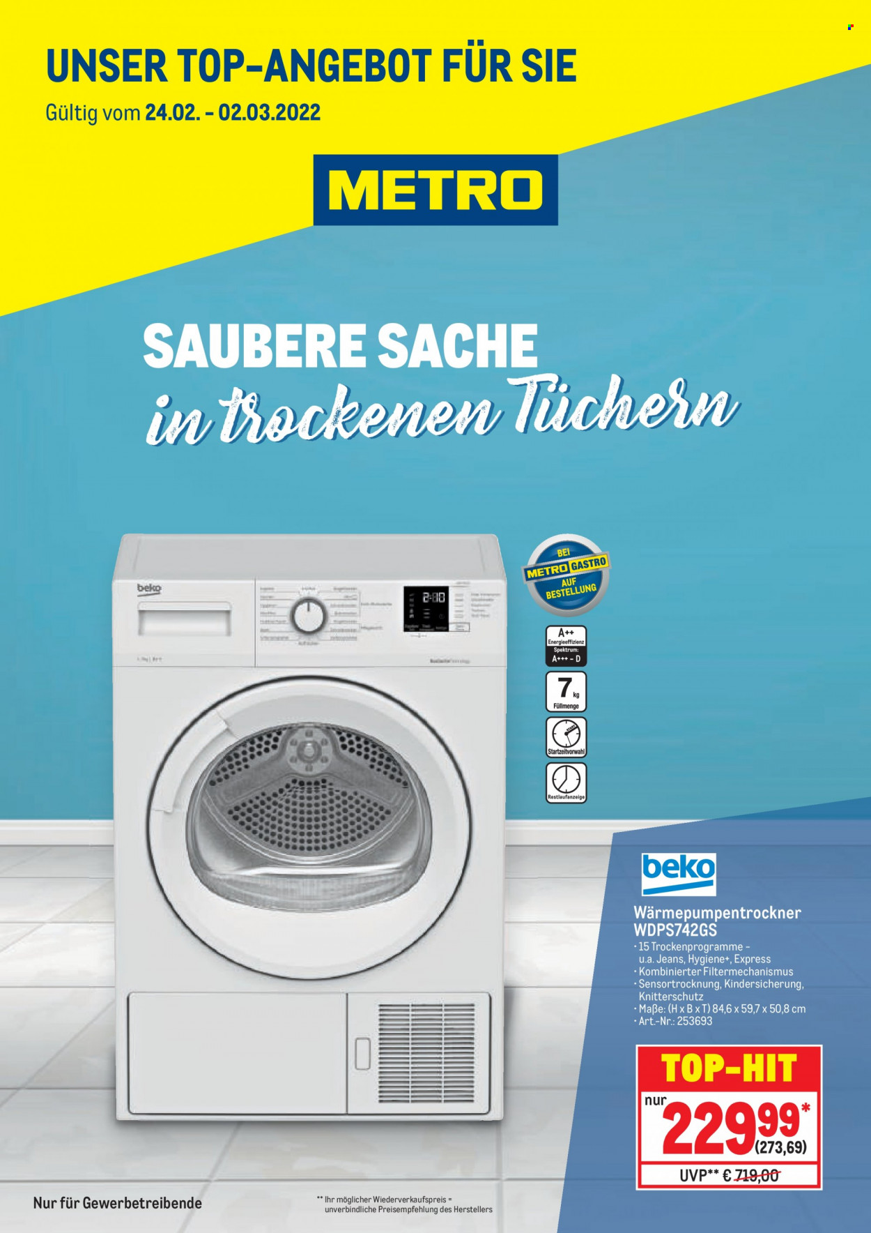 Metro Prospekte  - 24.02.2022 - 2.03.2022. Seite 1